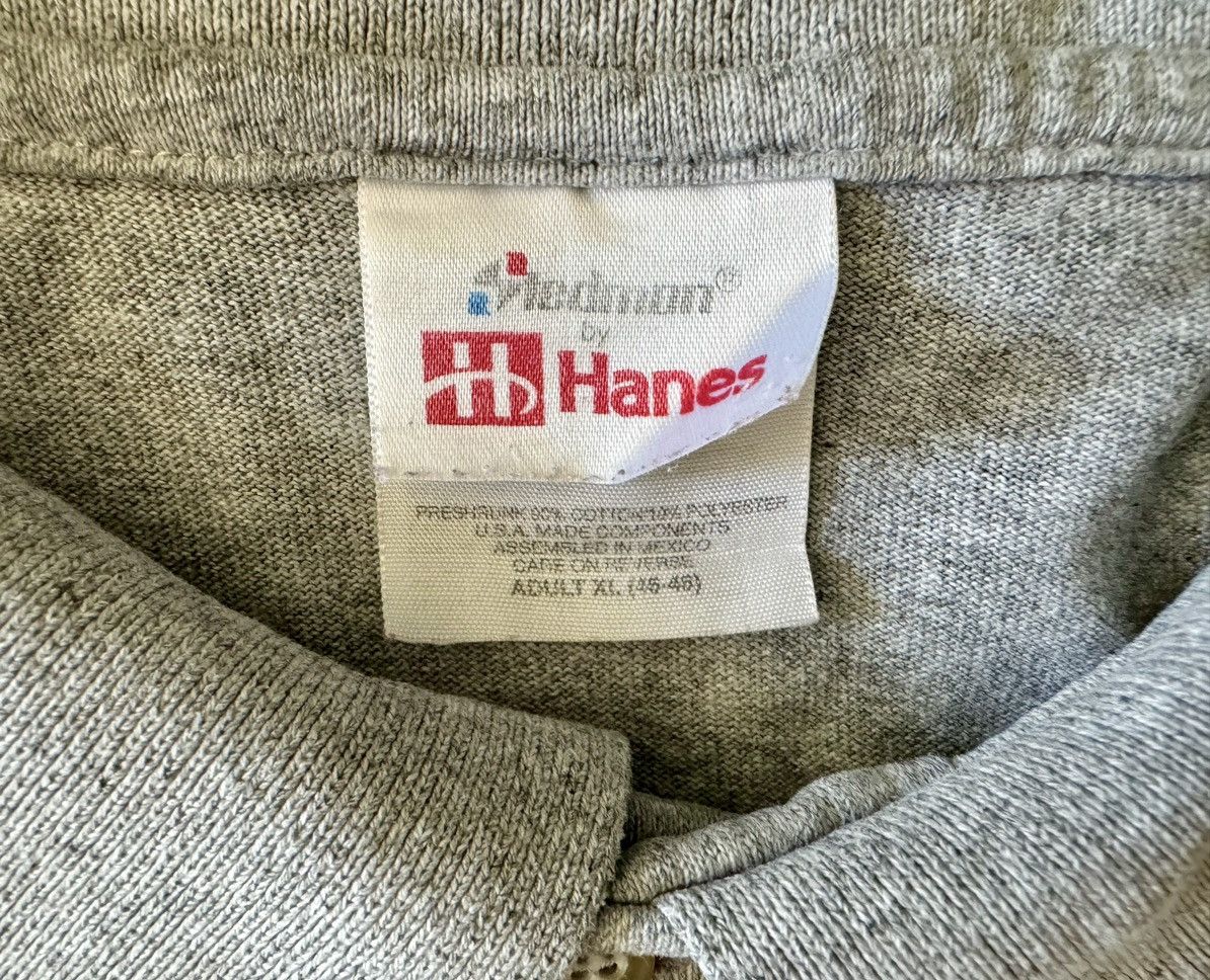 Hanes × Nike × Vintage Nike Vintage Grey Polo Hanes Tag Size US XL / EU 56 / 4 - 4 Thumbnail