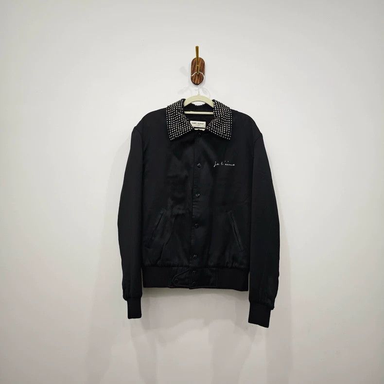 Saint Laurent Paris Saint Laurent Black Lettered Jacket-dmc Size US M / EU 48-50 / 2 - 1 Thumbnail