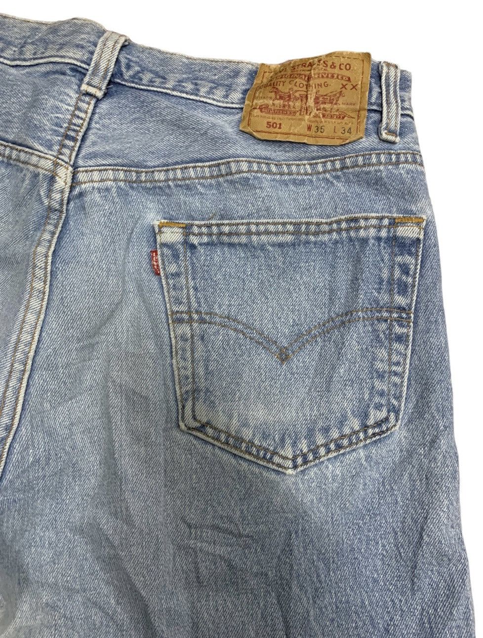 Levi's VINTAGE LEVIS 501 DENIM JEANS Size US 34 / EU 50 - 3 Thumbnail