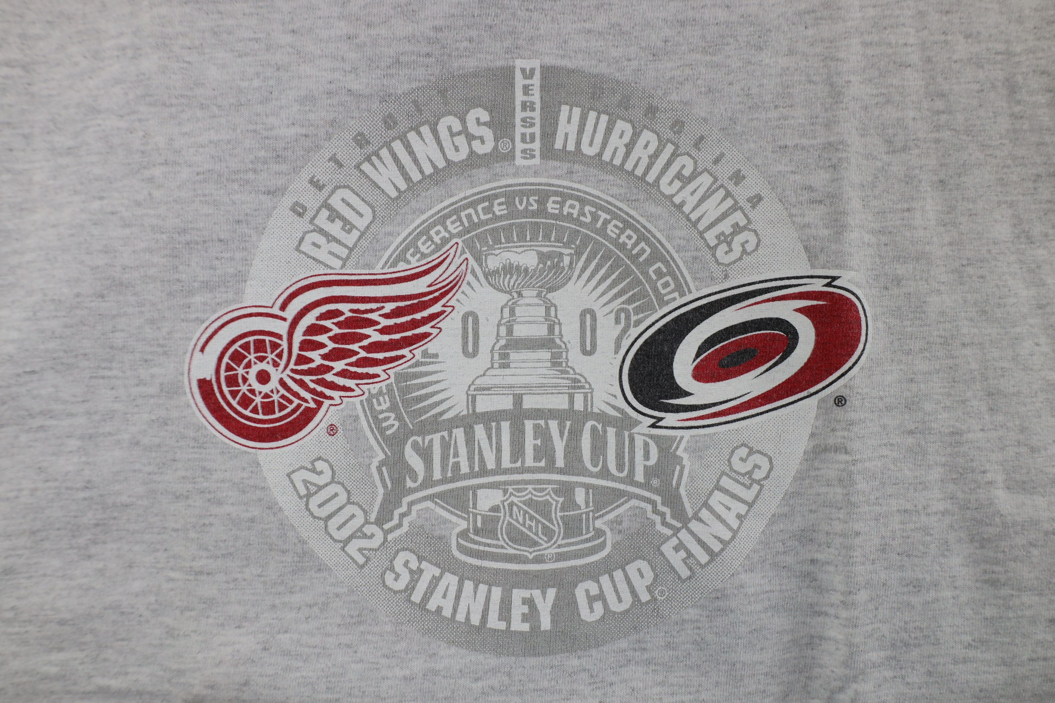 Vintage Vintage Y2K Cup Champs Detroit Red Wings Hockey T-Shirt Size US L / EU 52-54 / 3 - 4 Thumbnail