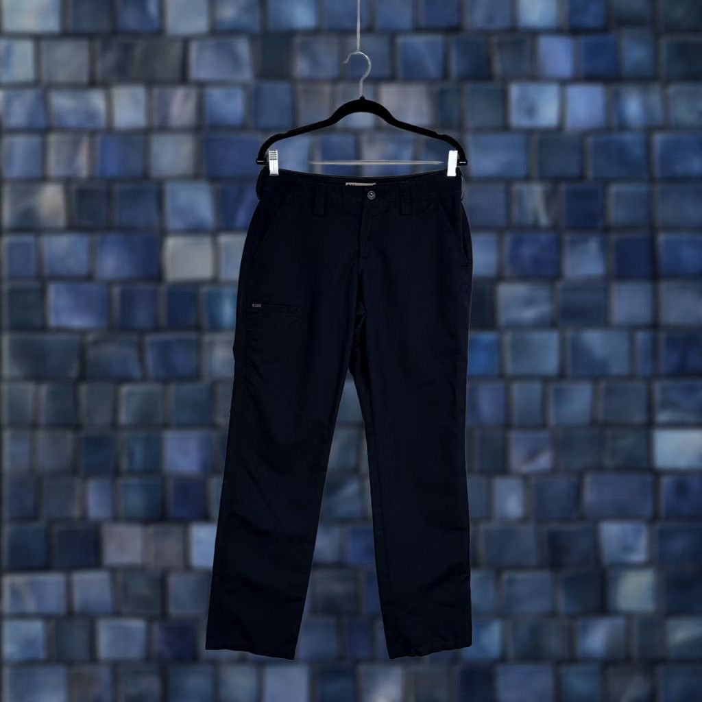 Vintage 5.11 Tactical Pants Womens 6 Blue Twill Straight Leg Workwear Cargo Pockets Womens, Regular Fit, Casual, Fall, 30 in Inseam Size 28" / US 6 / IT 42 - 1 Thumbnail