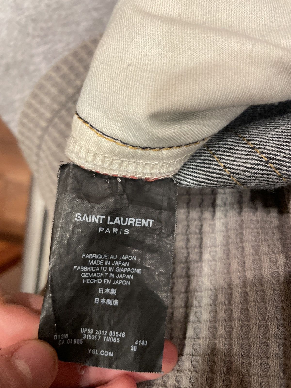 Saint Laurent Paris Saint Laurent D03 M/ST-LW selvedge denim Size US 30 / EU 46 - 9 Thumbnail