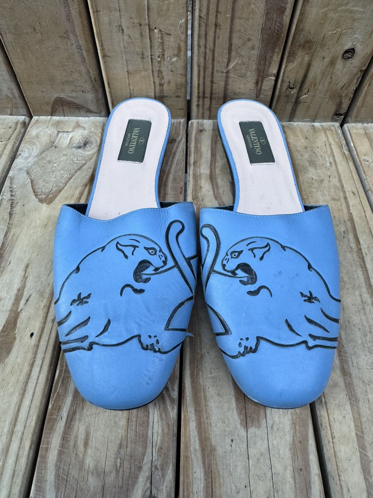Valentino Valentino Garavani blue women’s Mules sz EUR 36.5 US 6.5 Size US 6.5 / IT 36.5 - 2 Thumbnail