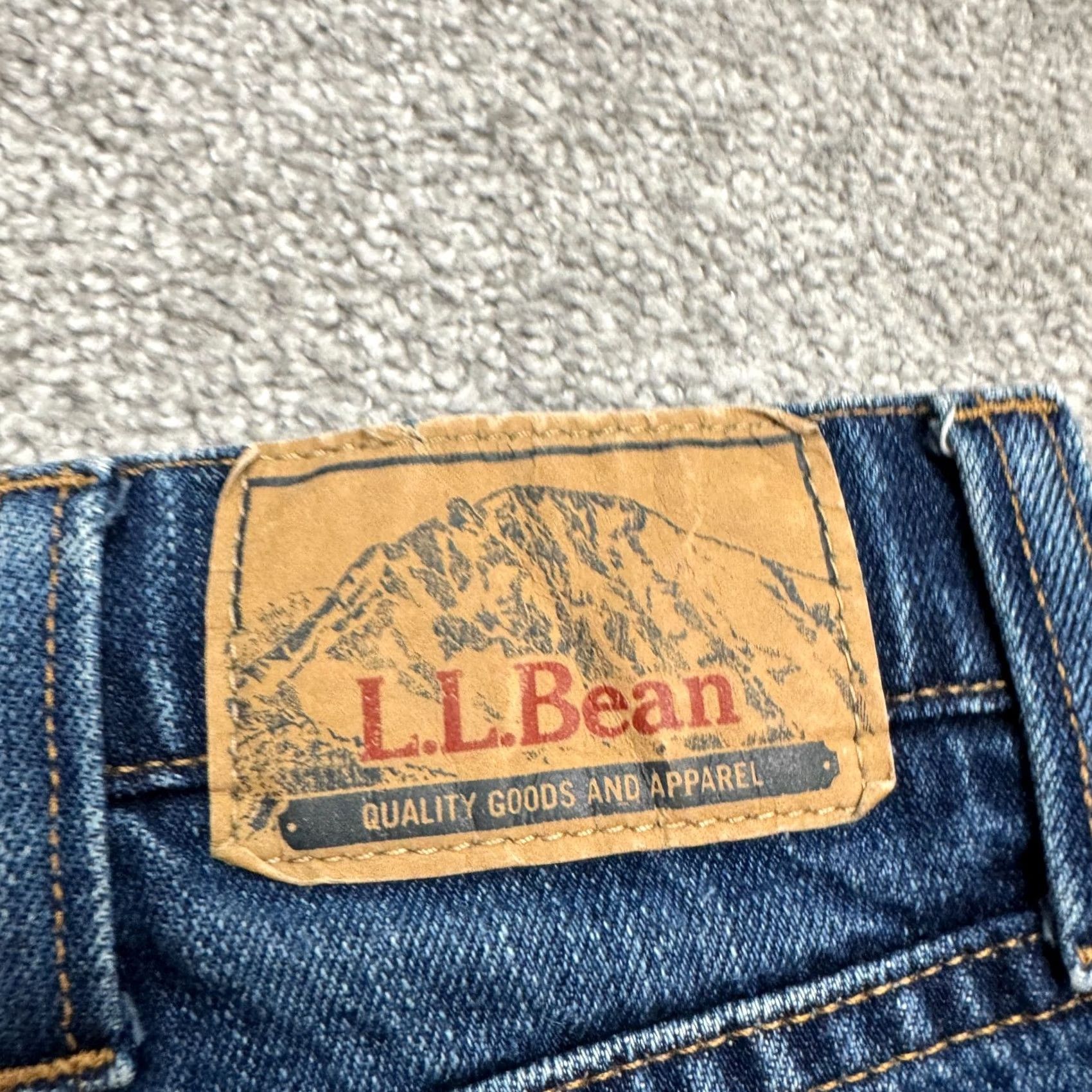 Vintage L.L. Bean Jeans Mens 38x30 Denim Straight Classic Fit Blue Medium Wash 5-Pocket Cotton Denim Jeans Size US 38 / EU 54 - 5 Thumbnail