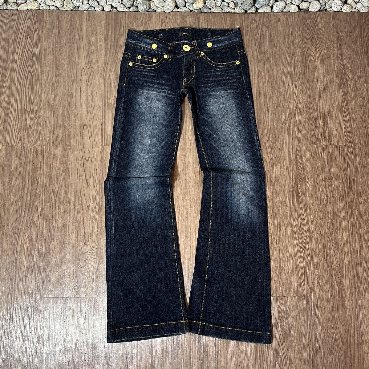 Designer × If Six Was Nine × Japanese Brand Dosch Japan low rise flare washed denim ifsixwasnine style Size US 29 - 1 Thumbnail