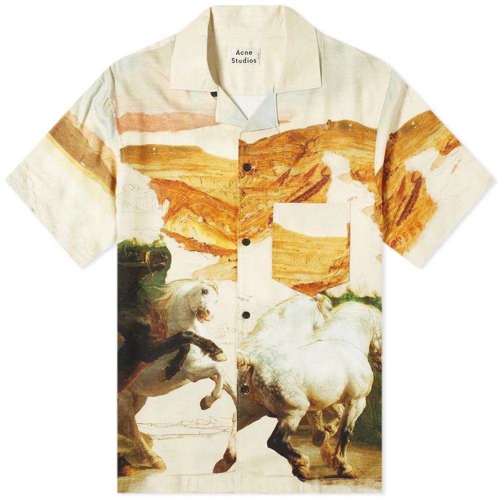 Acne Studios ACNE STUDIOS SIMON FLUID HORSE VACATION SHIRT | Grailed
