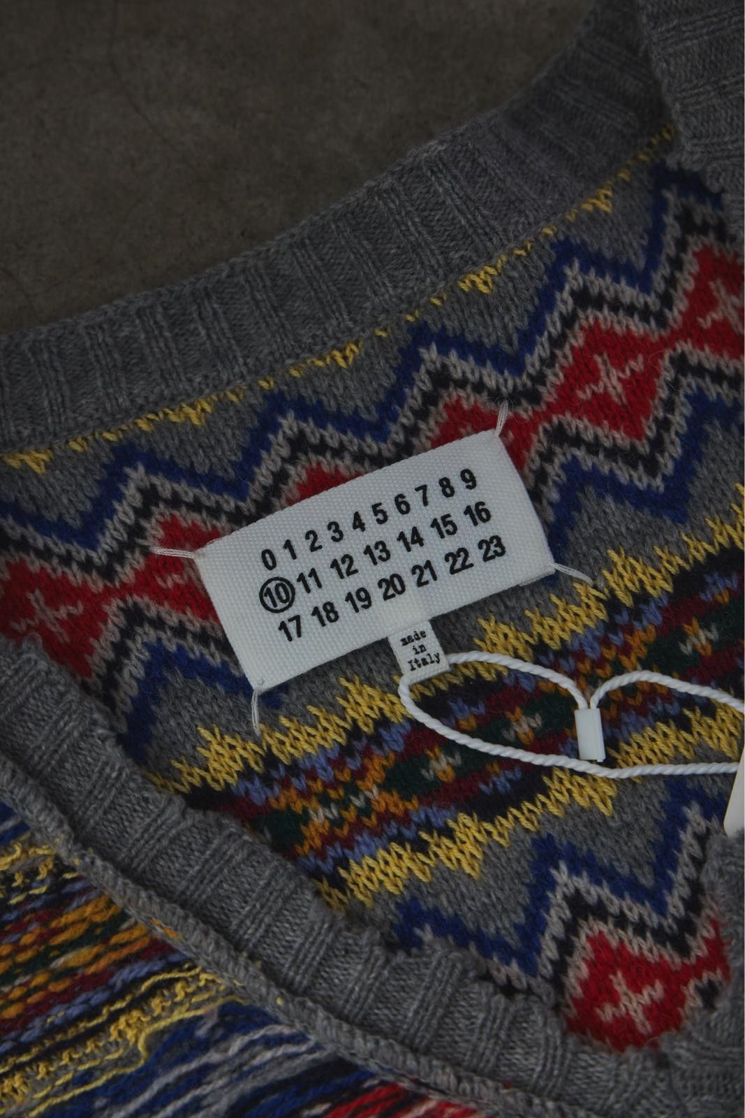 Maison Margiela Maison Margiela Distressed Multicolor Knit Sweater Size US M / EU 48-50 / 2 - 9 Thumbnail