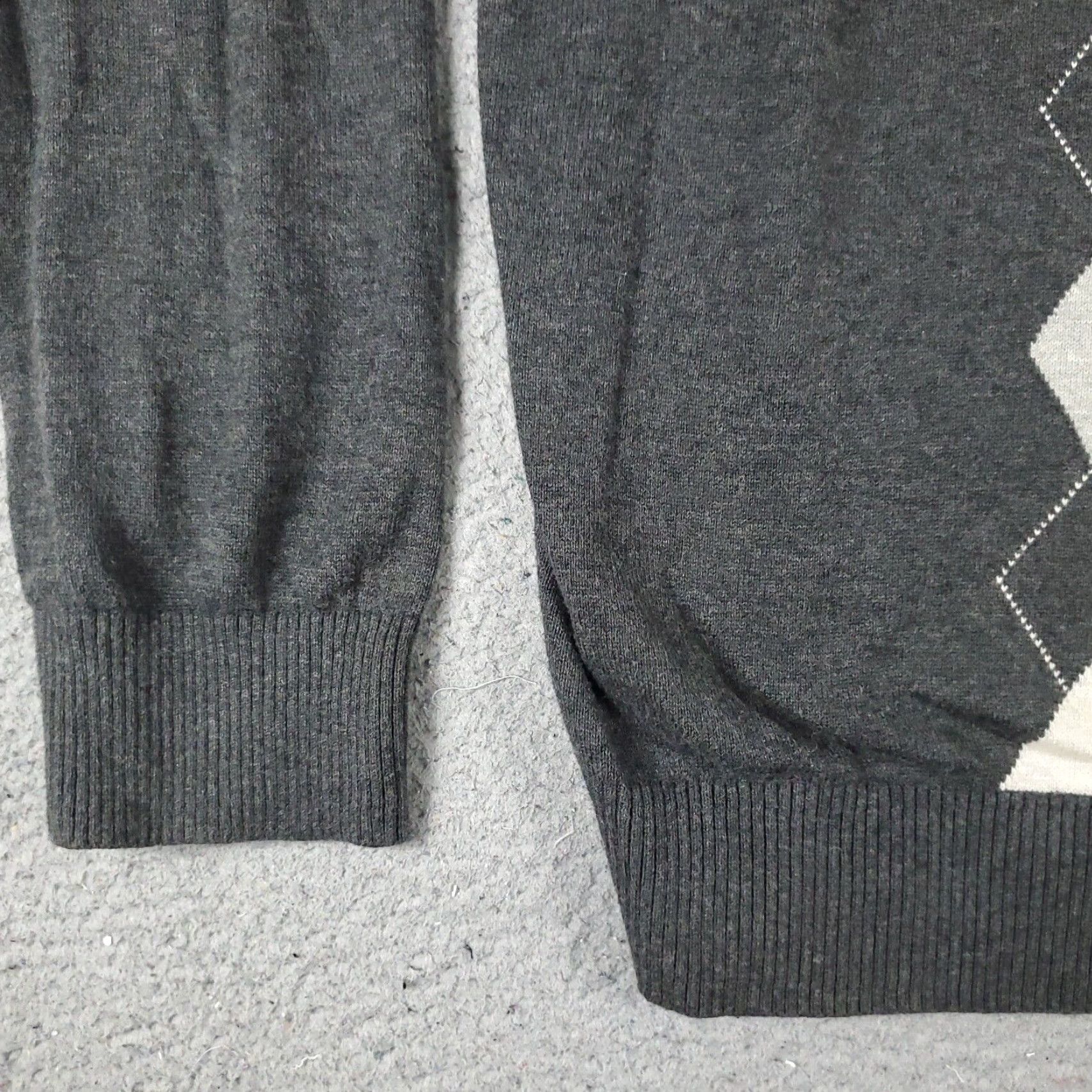 Tommy Hilfiger Tommy Hilfiger Mens Extra Large XL Gray Argyle Casual Pullover Sweatshirt Size US XL / EU 56 / 4 - 3 Thumbnail