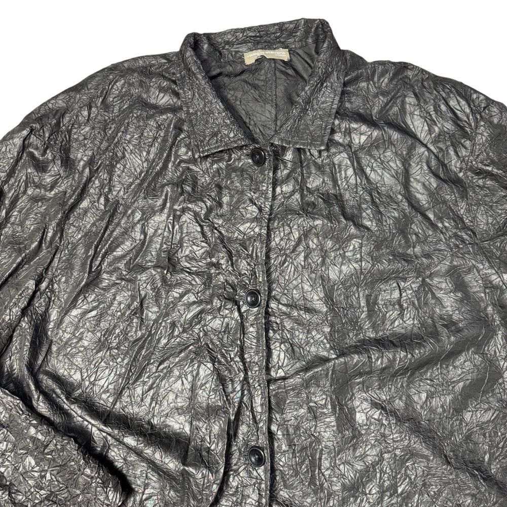 Other Valerie Stevens Black Crinkle Front Button Jacket Size 3X Size 3XL / US 20-22 - 3 Thumbnail