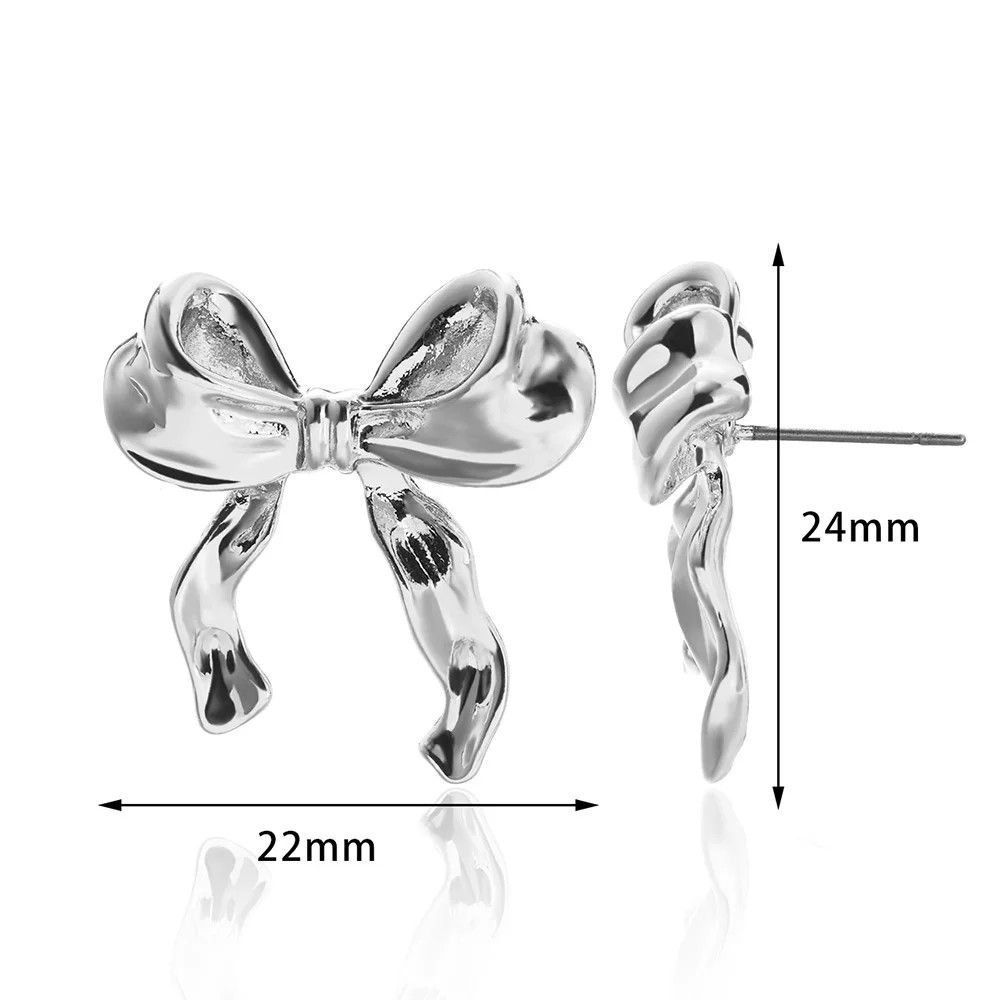 Other Bow Stud Nail Earring Size ONE SIZE - 2 Thumbnail