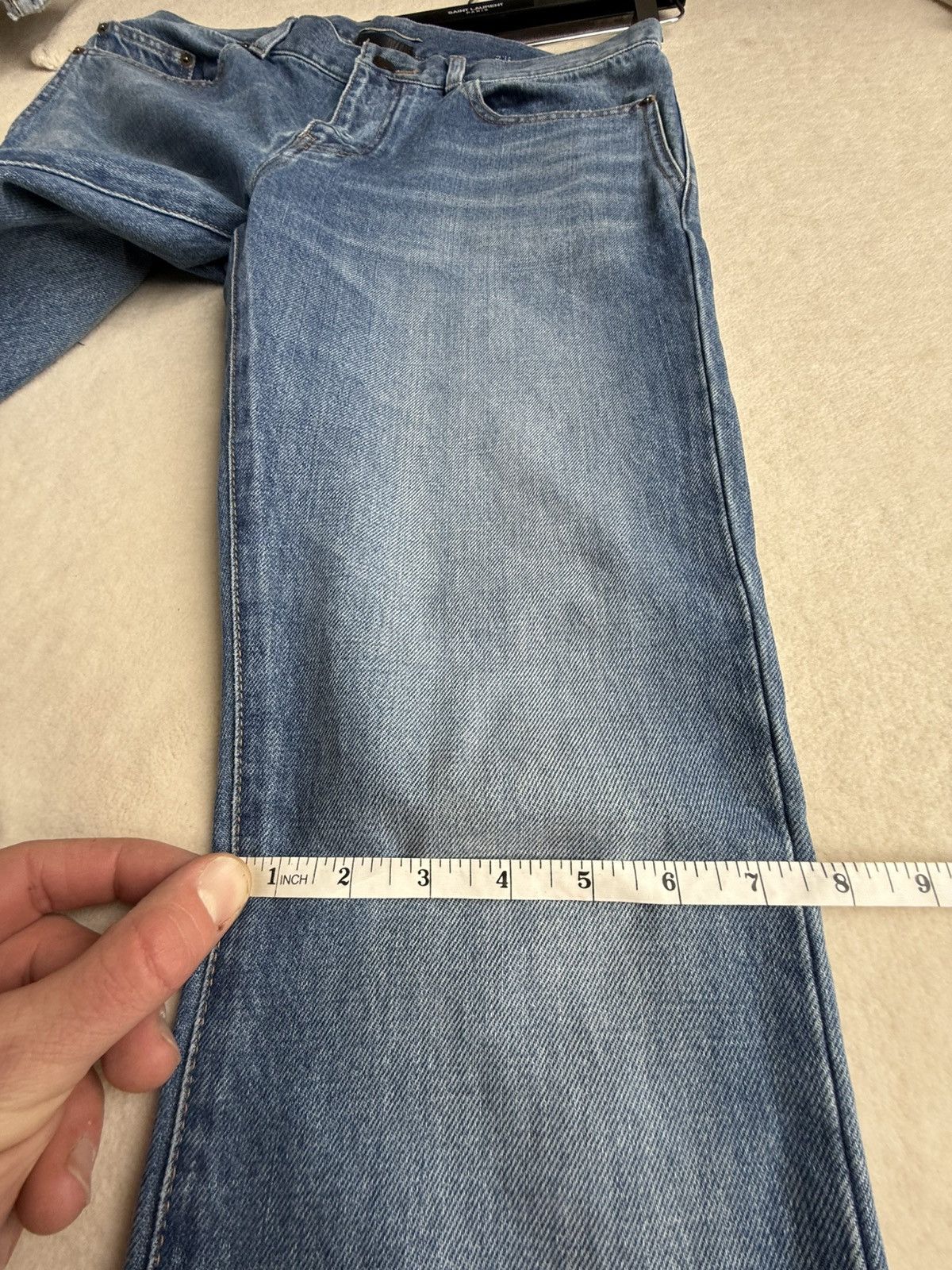 Saint Laurent Paris SS18 Saint Laurent logo script denim jeans 31 grail D02 Size US 31 - 9 Thumbnail