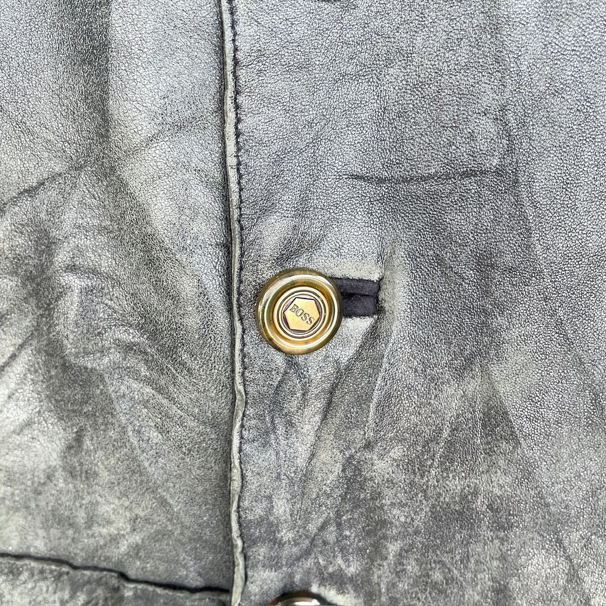 Hugo Boss Hugo Boss Calfskin Leather Blazer Chore - Natural Patina Size US M / EU 48-50 / 2 - 9 Thumbnail