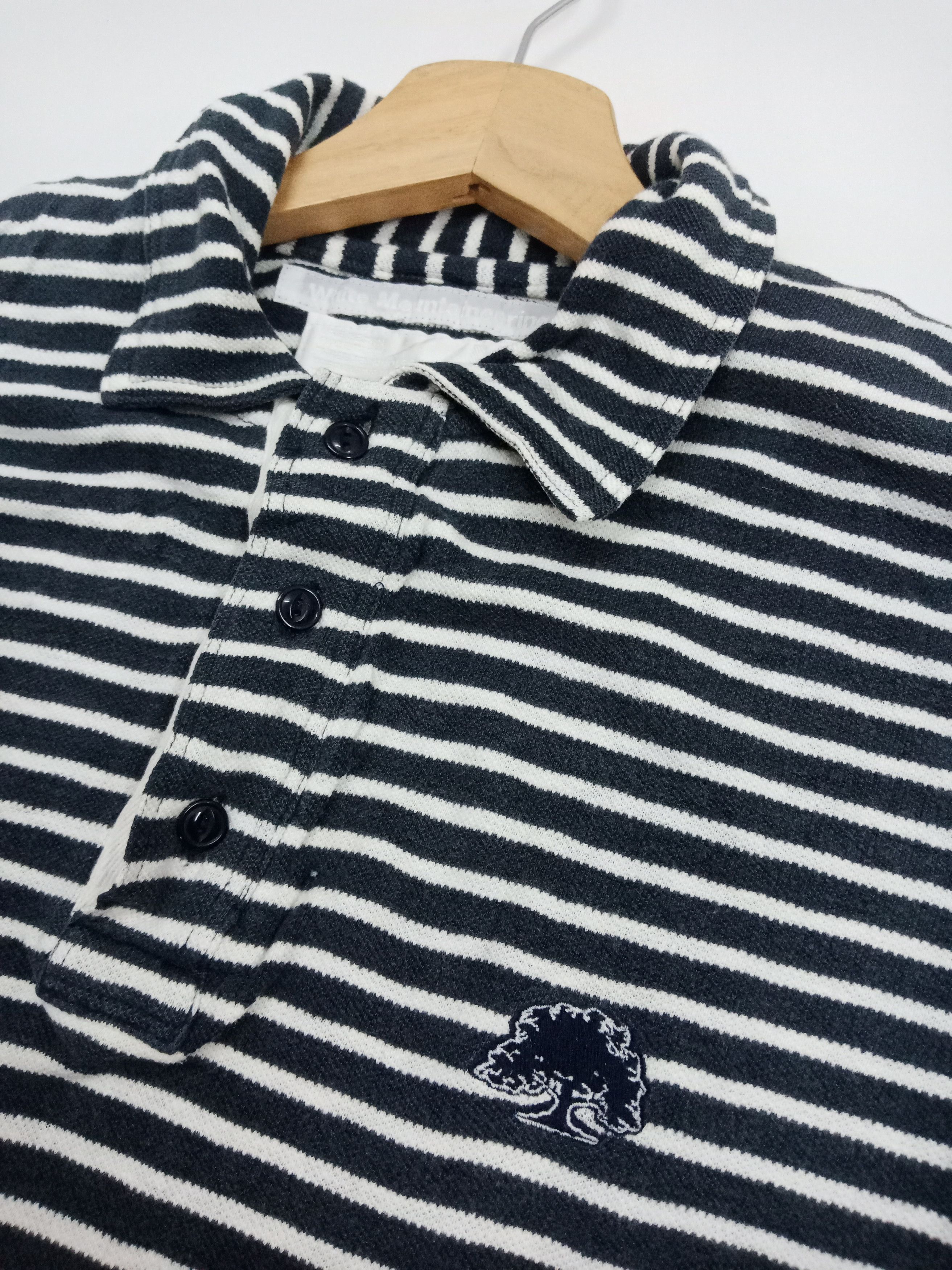 White Mountaineering White Mountaineering Stripes Polo #D Size US L / EU 52-54 / 3 - 4 Thumbnail