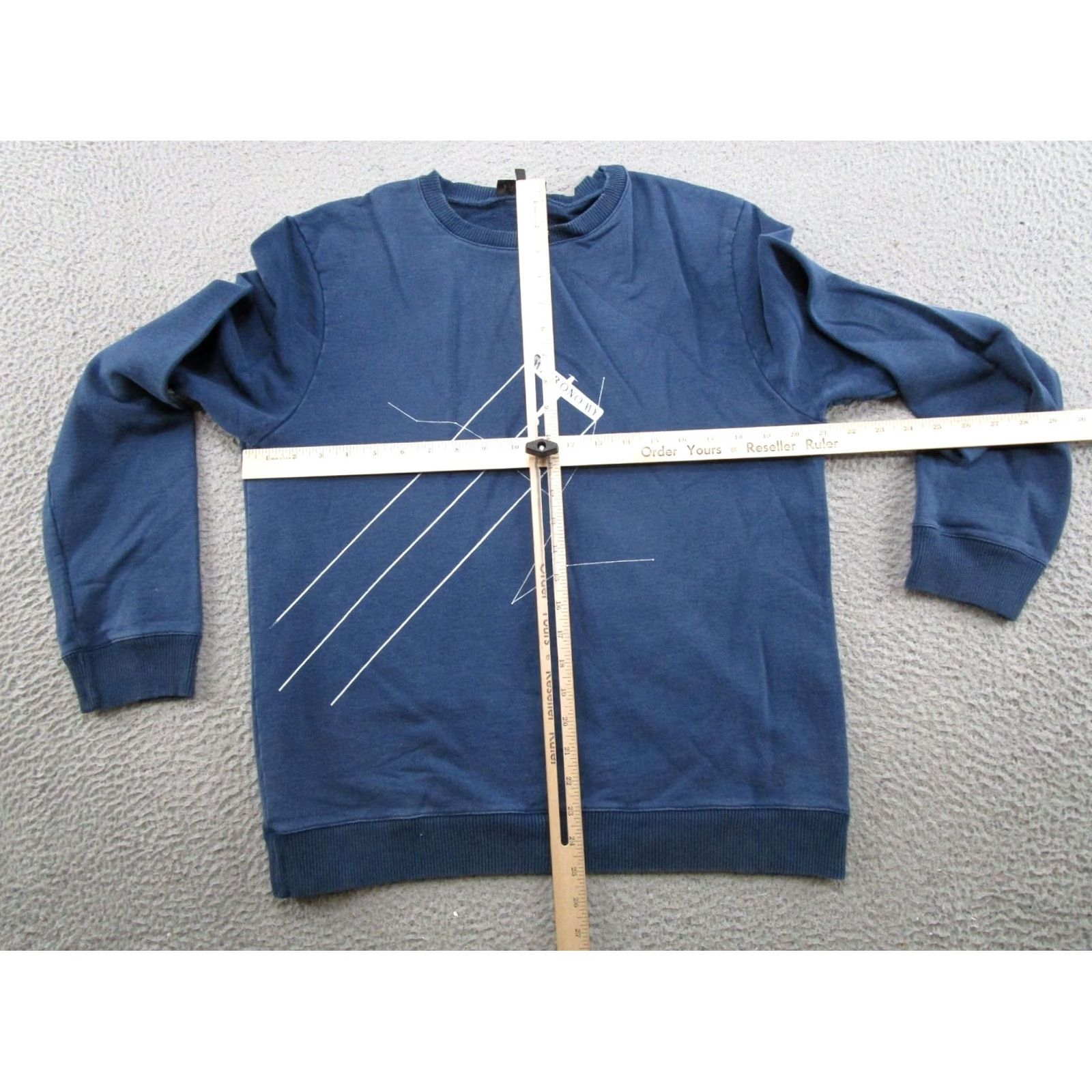 Vintage VINTAGE Metronomy Band Music Promo Graphic Sweatshirt Mens L Blue Cotton Pullover Hooded All Seasons Graphic Print 90s? 80s? Mens Size US L / EU 52-54 / 3 - 6 Thumbnail