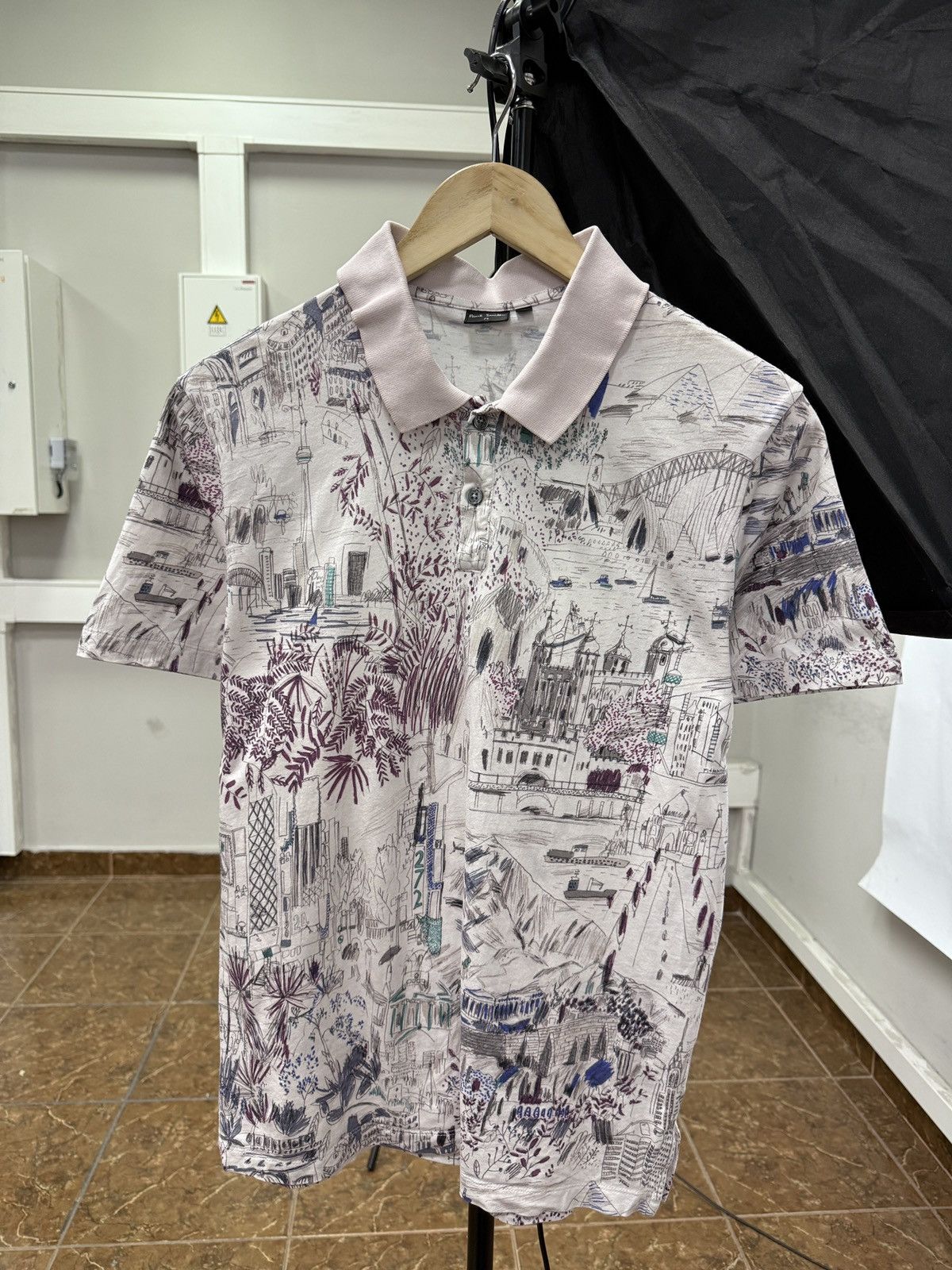 Paul Smith 🇬🇧 Paul Smith Art Luxury Polo T-Shirt Rare Retro Hype Y2K Size US L / EU 52-54 / 3 - 1 Thumbnail