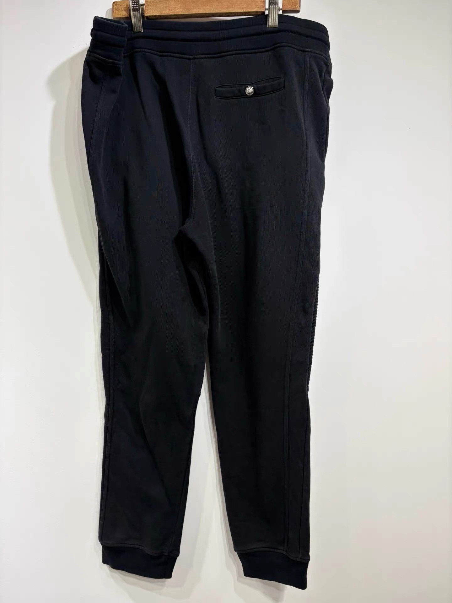Versace VERSACE Men's Fleece-lined Black Casual Pants K29 Size US 33 - 2 Thumbnail