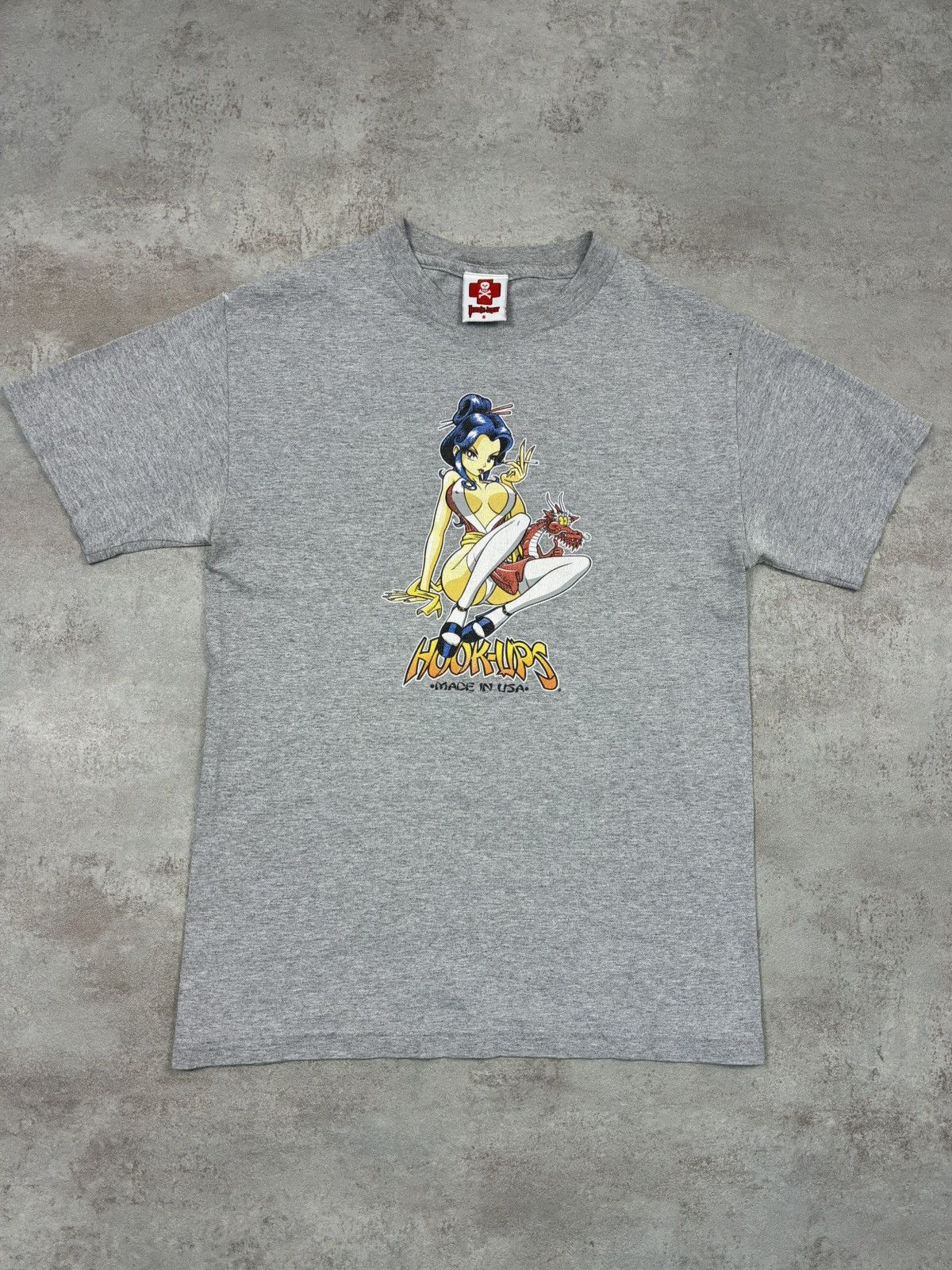 Hook-Ups Vintage Hook-Ups Anime Graphic T Shirt Made In USA Size US S / EU 44-46 / 1 - 1 Thumbnail