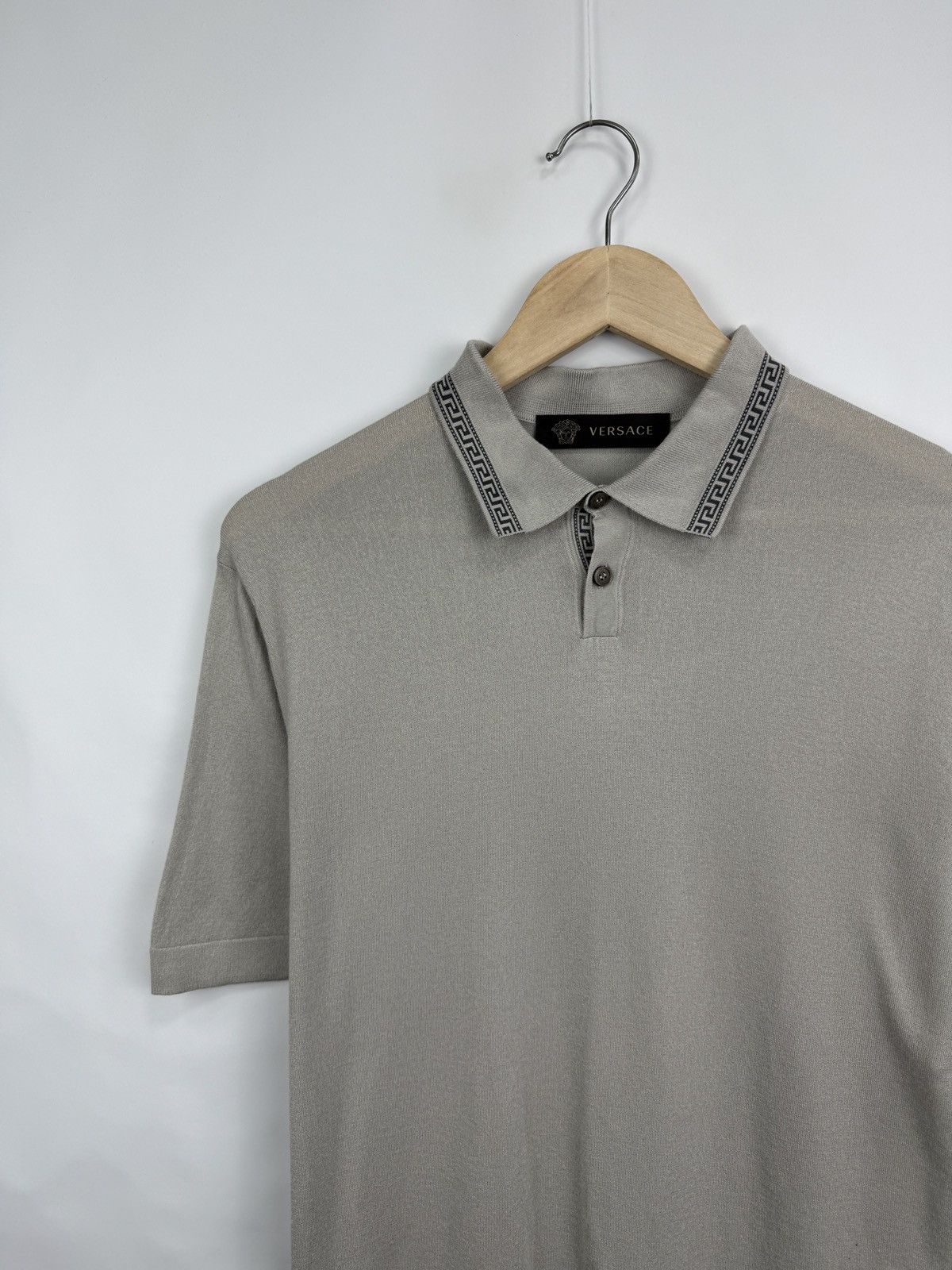 Versace 🇮🇹 Vintage Gianni Versace Couture Polo T-Shirt Y2K Rare Retro Size US M / EU 48-50 / 2 - 2 Thumbnail