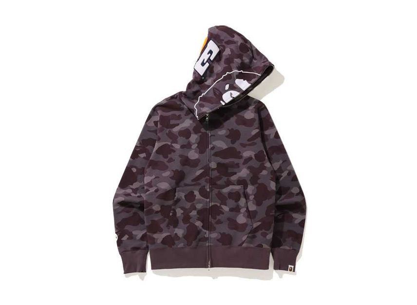 Bape BAPE Color Camo 2nd Ape Full Zip Hoodie Burgundy Size US XL / EU 56 / 4 - 1 Thumbnail