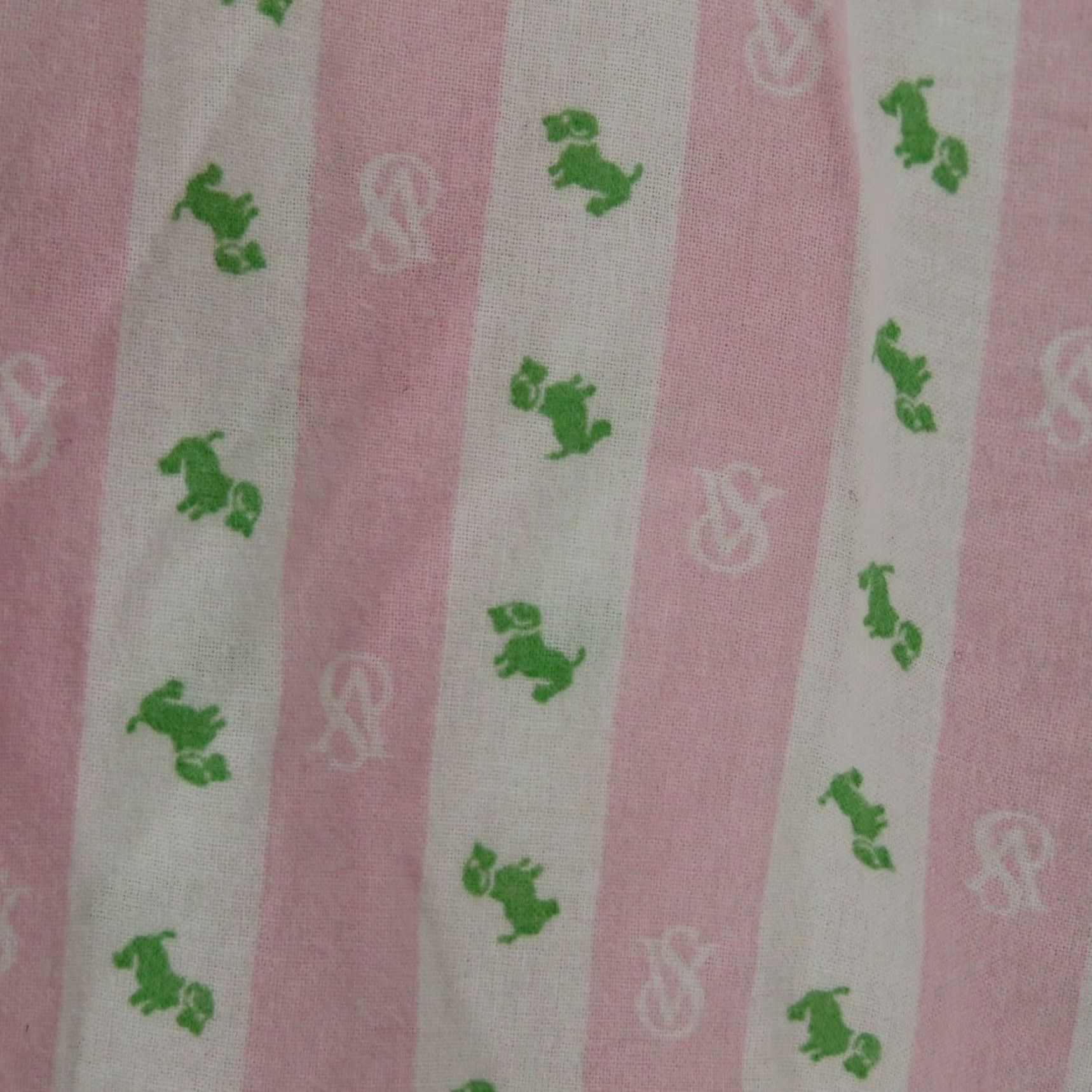 Victoria's Secret Victoria's Secret Pajama Pants Women M Striped Pink Green White Dog Print Cotton Lounge Pull On Size 32" / US 10 / IT 46 - 4 Thumbnail