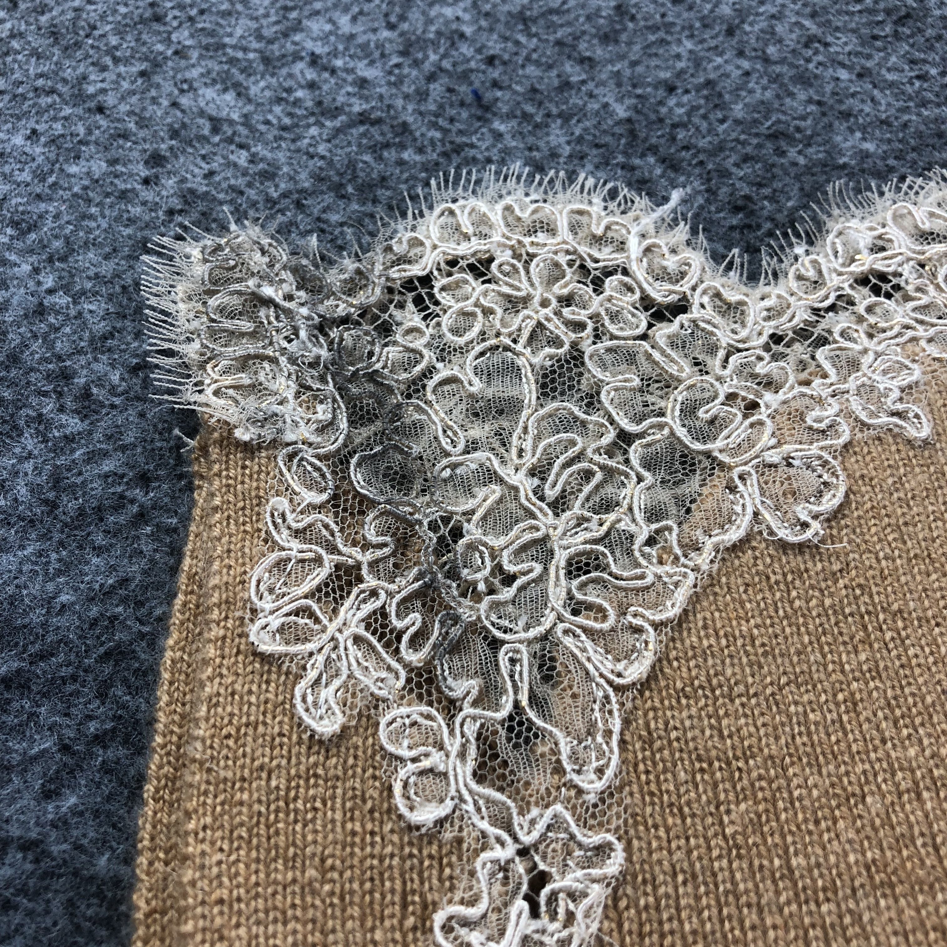 Vintage Valeria Zaccarelli Italia Cashmere Scarf Muffler V1129 Size ONE SIZE - 7 Thumbnail