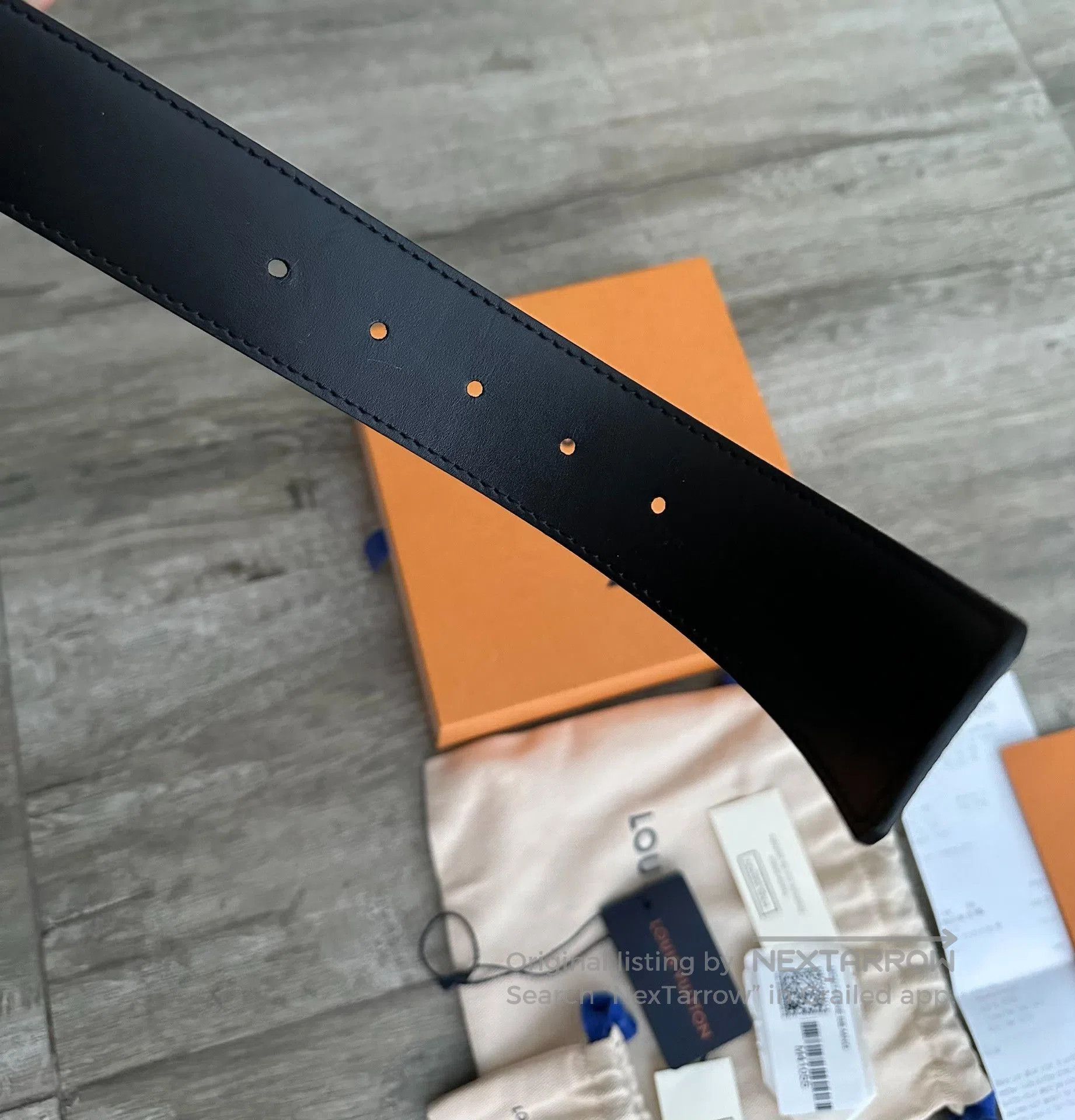 Louis Vuitton louis vuitton logo leather belt for men. Size ONE SIZE - 6 Thumbnail