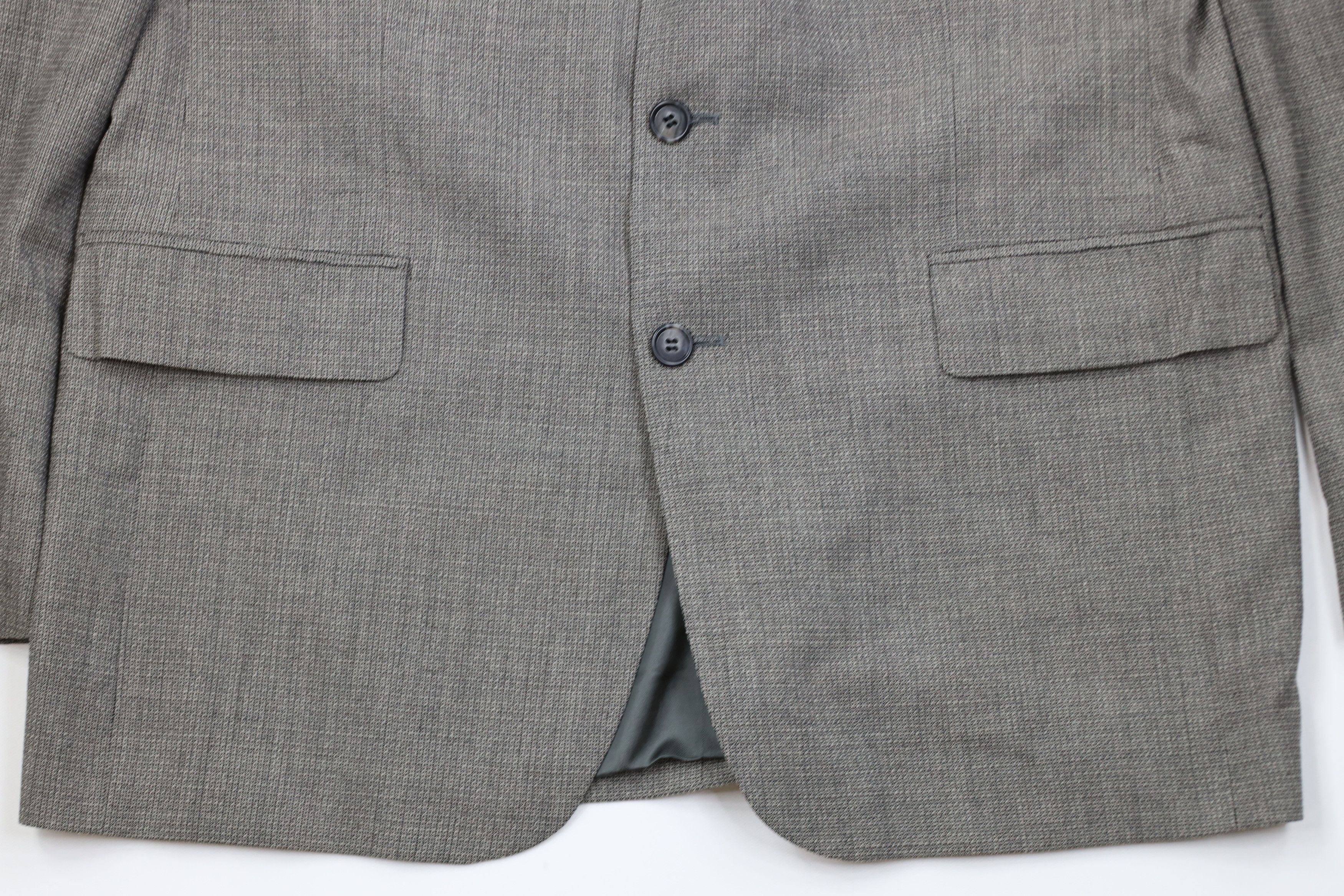 Vintage Vintage 90s Streetwear2 Piece Wool Knit Suit Wedding Size 46L - 4 Thumbnail