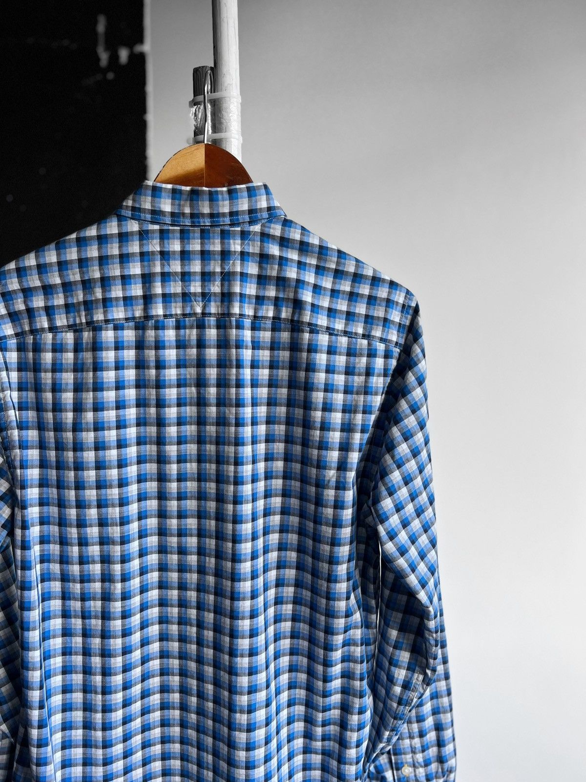 Designer × Tommy Hilfiger Tommy Hilfiger Blue White Checked Long Sleeve Button Shirt Size US M / EU 48-50 / 2 - 4 Thumbnail