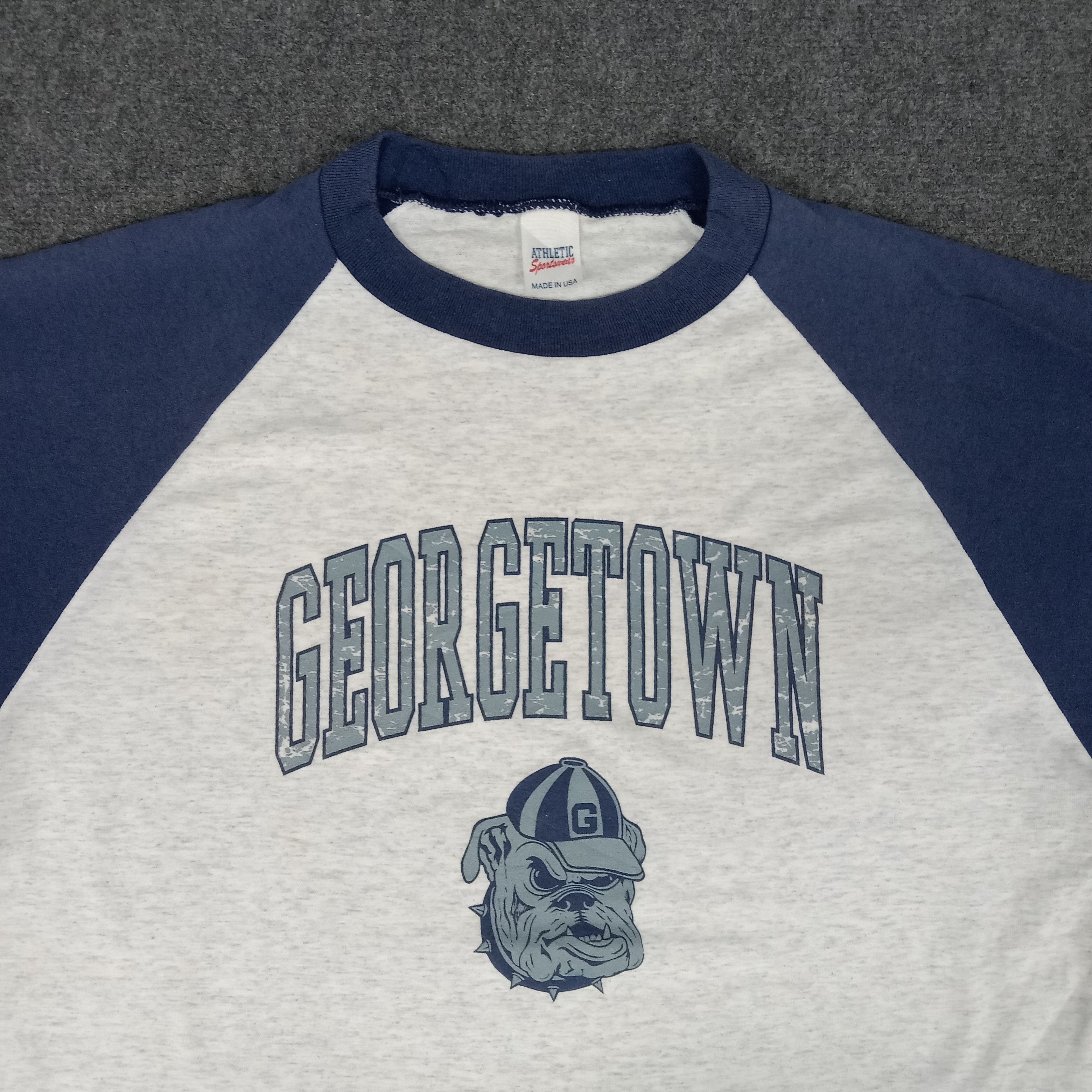 NFL × Vintage Vintage 90's Georgetown American Football Team NFL Tshirt Size US XL / EU 56 / 4 - 2 Thumbnail