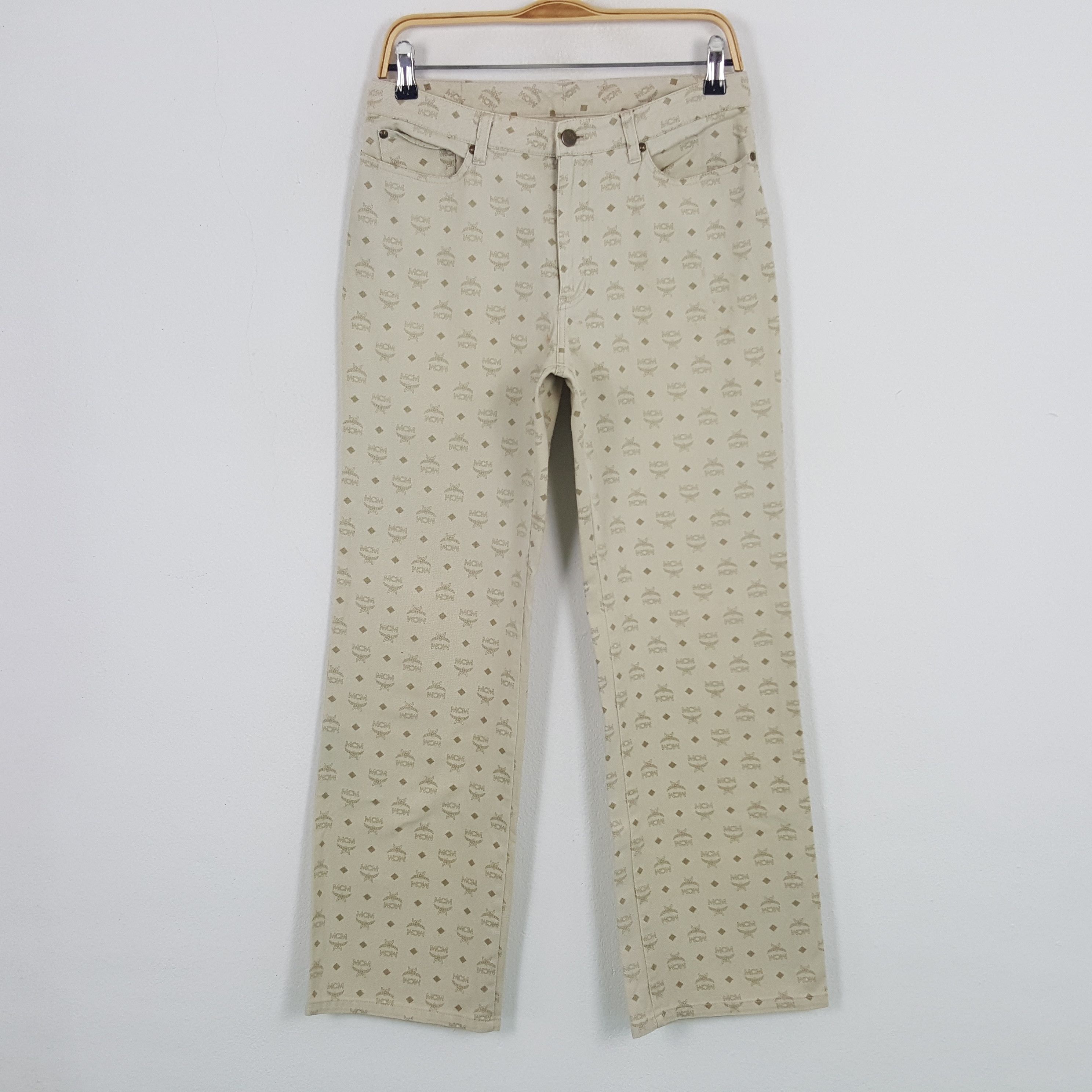 MCM × Vintage Vintage MCM Legere Monogram Pants Size US 29 - 1 Thumbnail