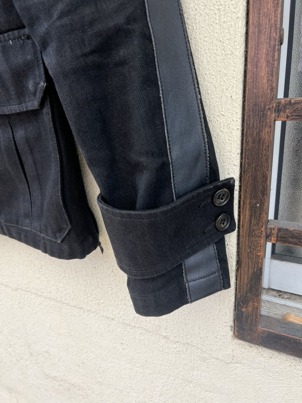 junhashimoto Jun Hashimoto Macknight Hybrid Black Denim Jacket Size US M / EU 48-50 / 2 - 11 Thumbnail