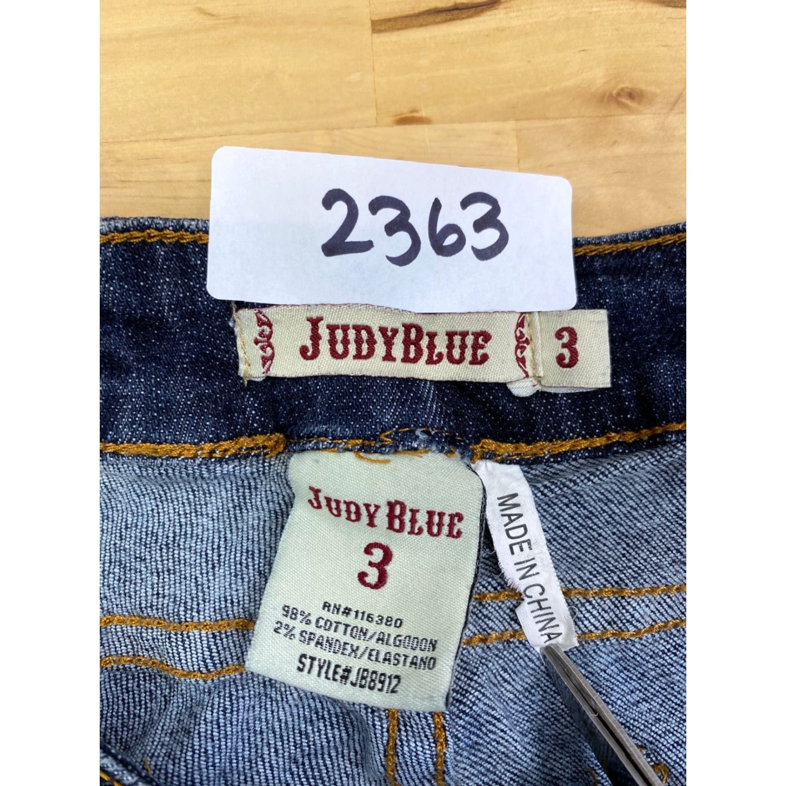 Vintage Womens Judy Blue Jeans Jeans Blue Size 3 x 32 Distress #2363 Size 26" / US 2 / IT 38 - 5 Thumbnail