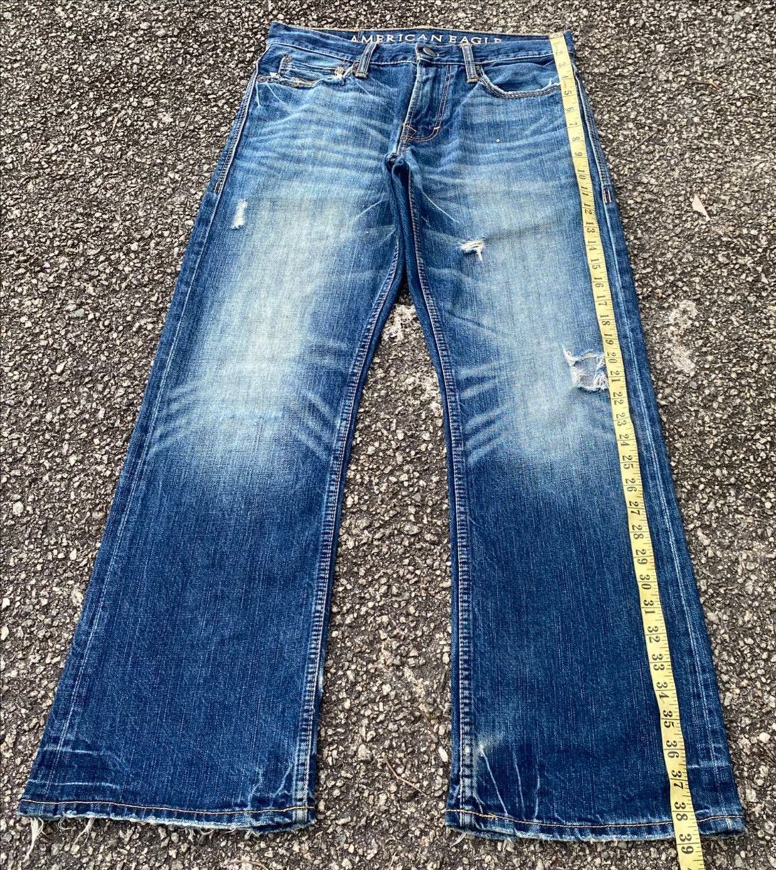 If Six Was Nine Vintage American Eagle Flared Distressed Denim Size US 31 - 7 Thumbnail