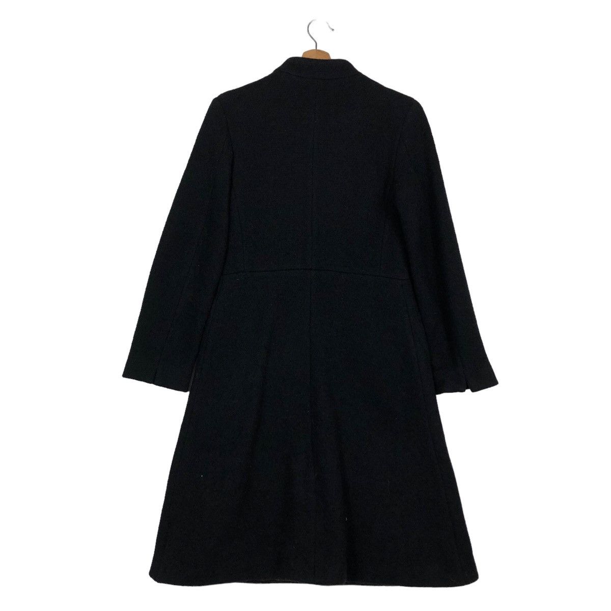 agnes b. 🔥Rich Brown - Fly Coat Herringbone Wool Long Jacket Size US M / EU 48-50 / 2 - 8 Thumbnail