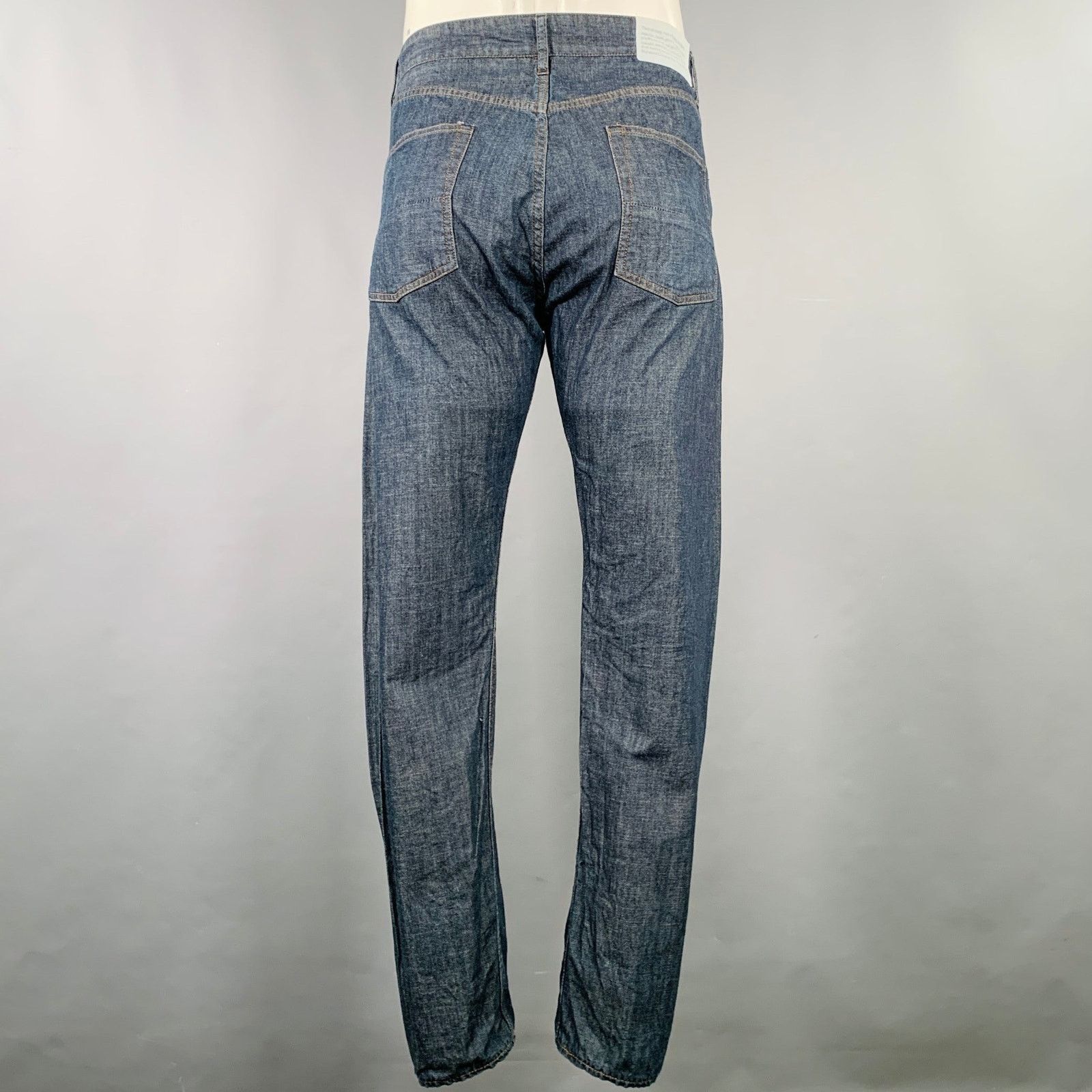 Engineered Garments 34 Blue Contrast Stitch Cotton 5 Pocket Jeans Size US 34 / EU 50 - 2 Thumbnail