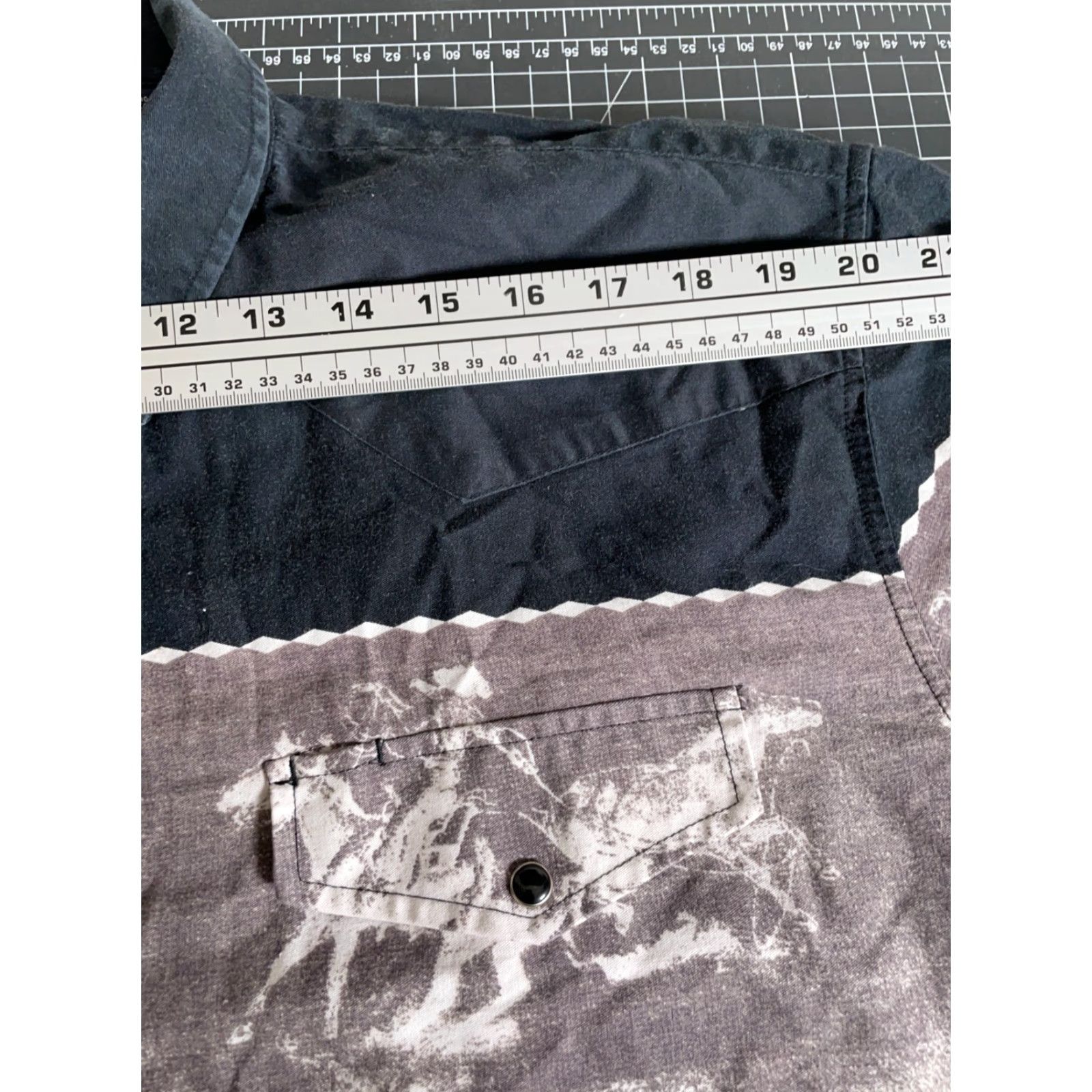 Roper Roper Shirt Men's Large Red Black Western Horse Motif Long Sleeve Button-Up 90s Size US L / EU 52-54 / 3 - 7 Thumbnail