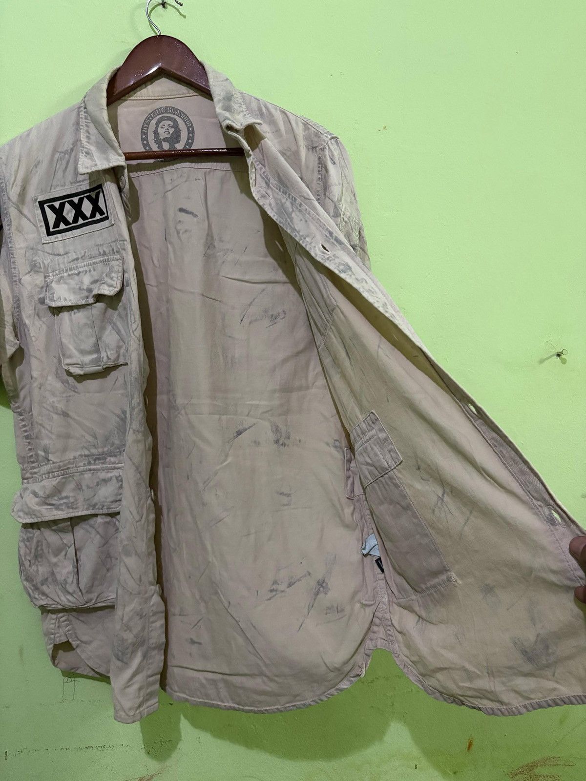 Hysteric Glamour VTG Hysteric Glamour For Rebel Button Up shirt HellXXX Size US M / EU 48-50 / 2 - 5 Thumbnail