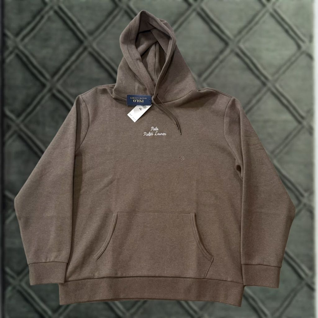 Polo Ralph Lauren Polo Ralph Lauren Hoodie XXL Branch Brown Logo Double-Knit NWT Weight Heavyweight Hooded Pockets Pullover Mens Size US XXL / EU 58 / 5 - 1 Thumbnail