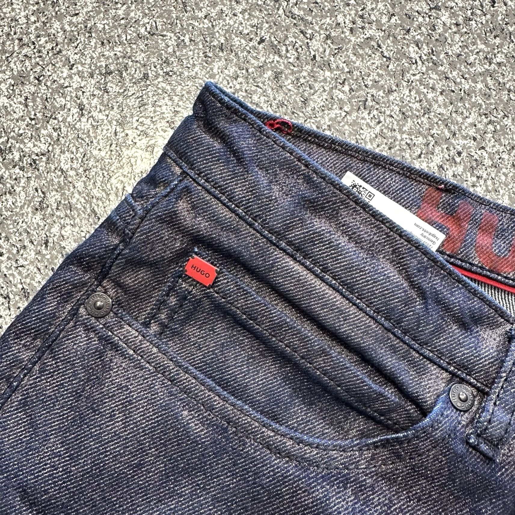 Hugo Boss Hugo Boss Jeans Womens 35x30 634 Tapered Fit Button Fly Dark Wash Blue Denim 5-Pocket Men's Style Jeans Size 24" / US 00 / IT 34 - 5 Thumbnail