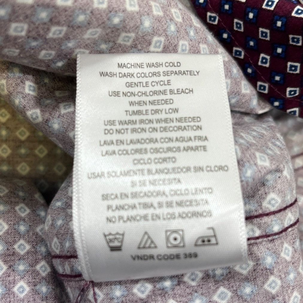 Other Tahari Men's Burgundy Stretch Shirt/Button Up Sz M SKU 4068 Size US M / EU 48-50 / 2 - 6 Thumbnail