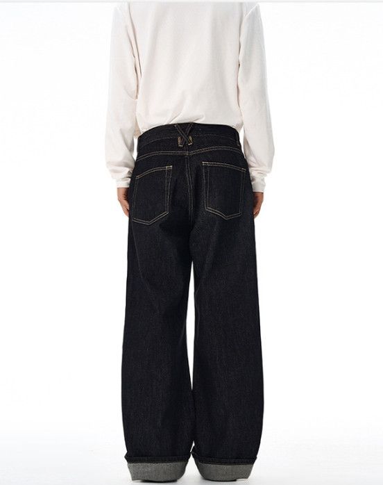 Japanese Brand American high street men's loose straight-leg baggy jeans Size US 32 / EU 48 - 5 Thumbnail