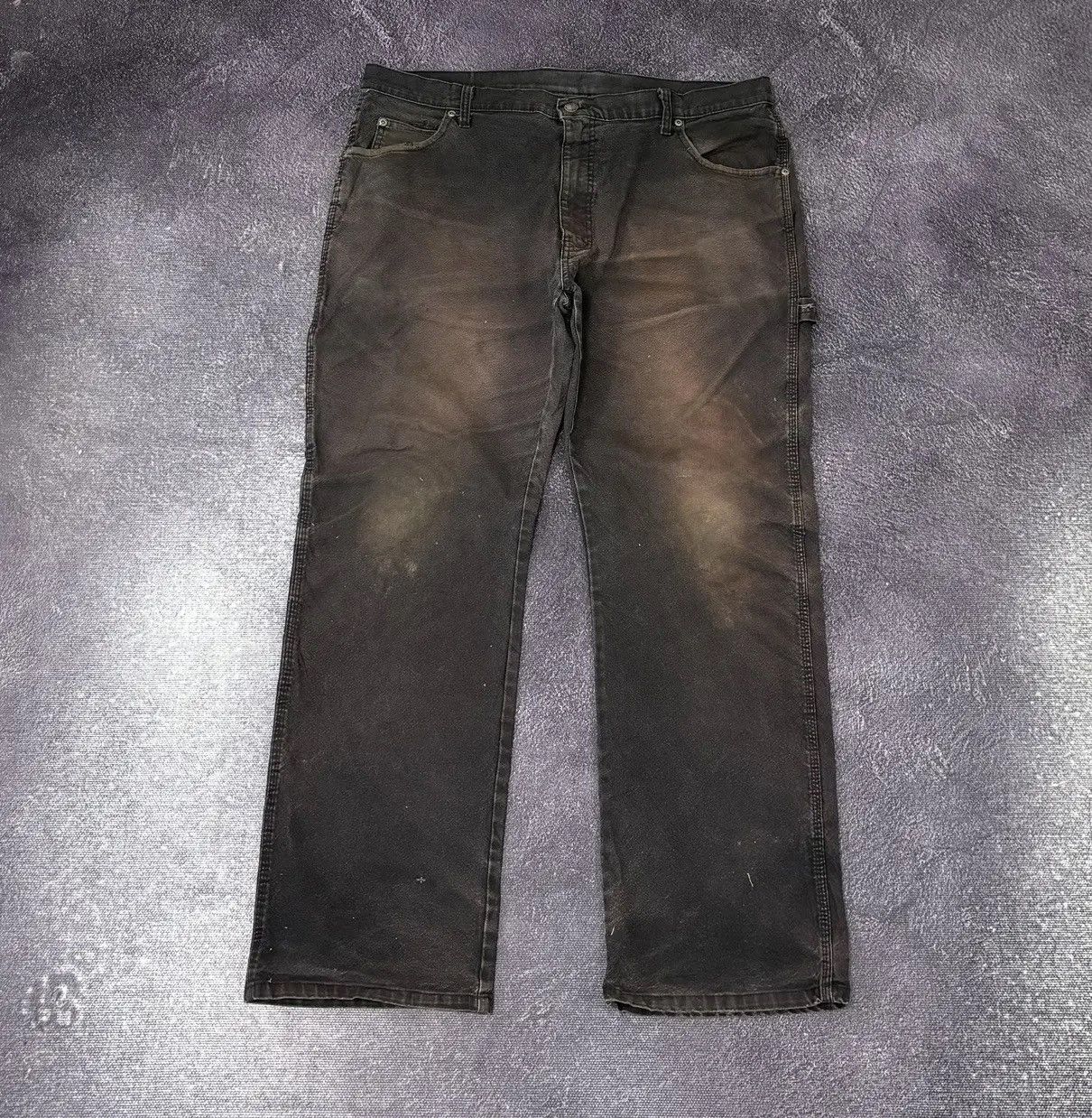 Dickies × Vintage Vintage Dickies American Faded Rusted Black Hype Baggy Pants Size US 38 / EU 54 - 2 Thumbnail