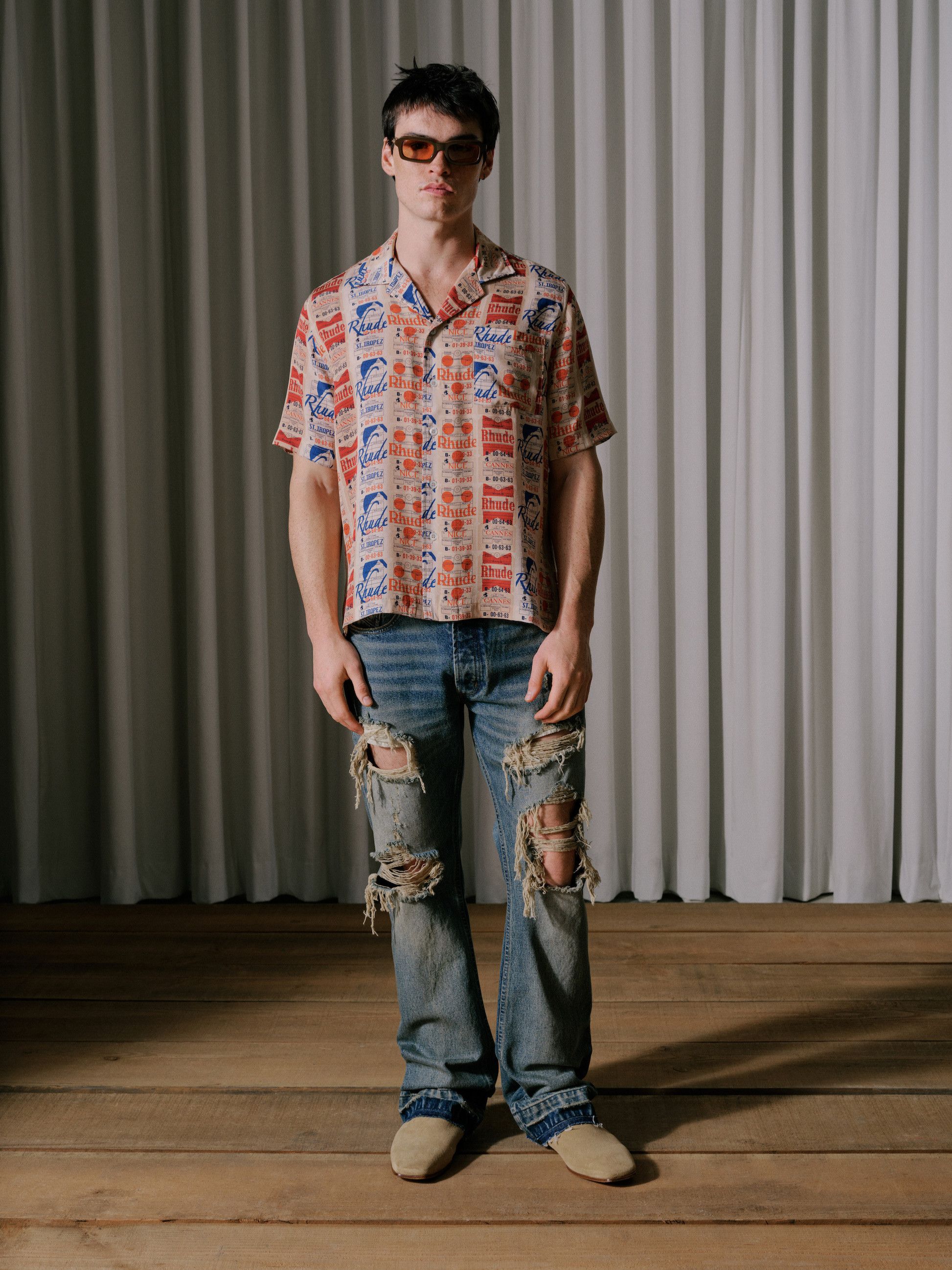 Rhude 1095USD VOYAGE DE RHUDE SILK SHIRT Size US L / EU 52-54 / 3 - 1 Thumbnail