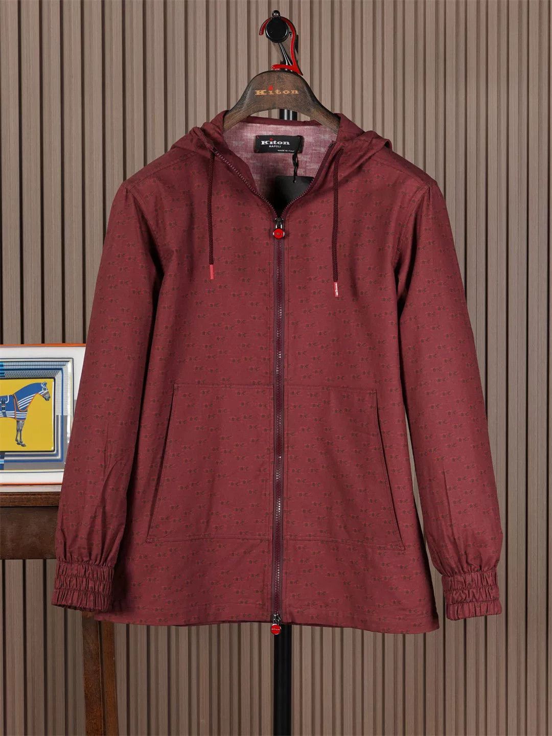 Kiton Kiton Cotton Hooded Jacket Sale Size US S / EU 44-46 / 1 - 1 Thumbnail