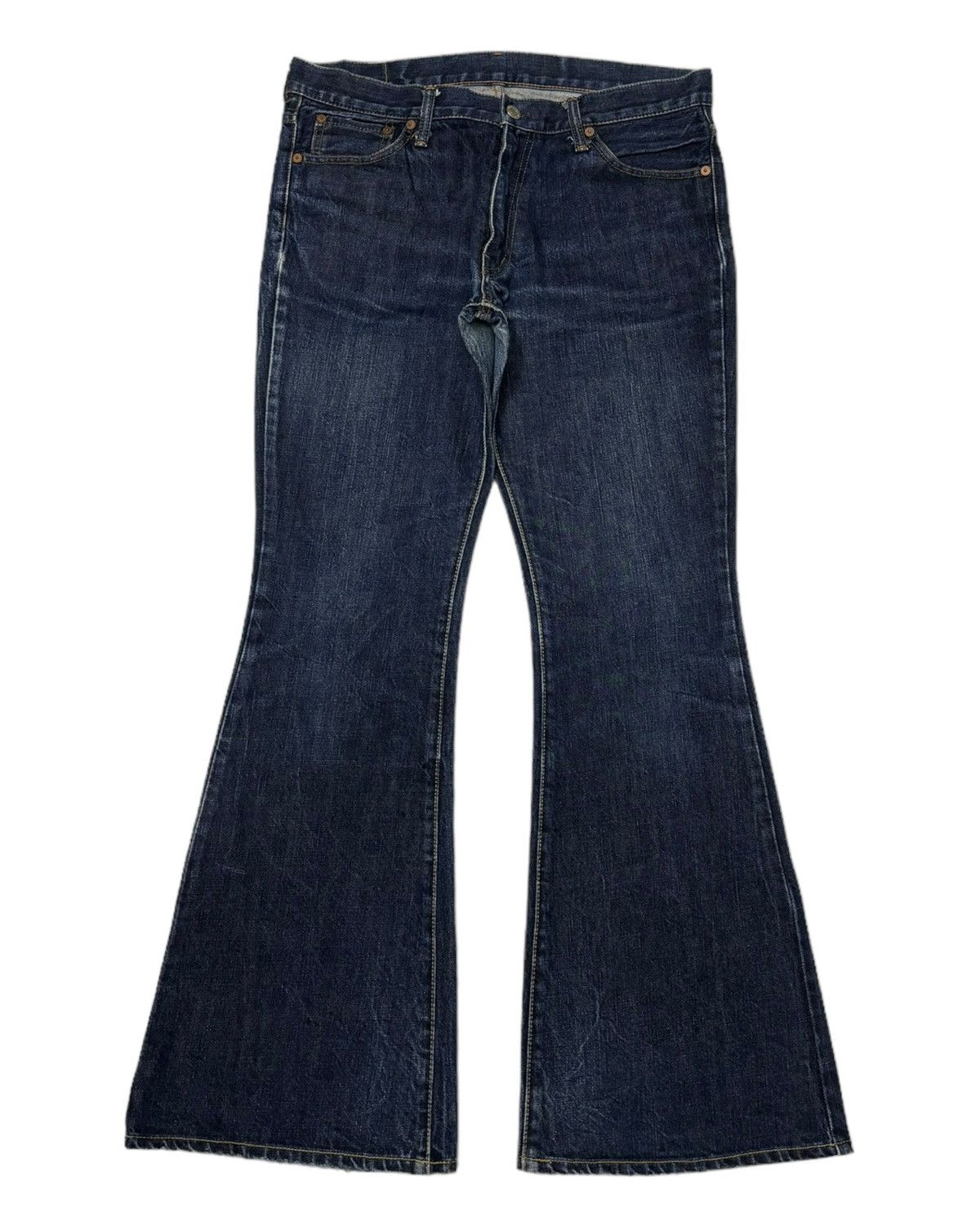 Burgus Plus GRAIL🔥Burgus Plus 🇯🇵 Indigo Bootcut Flared Denim Jeans Size US 32 / EU 48 - 5 Thumbnail