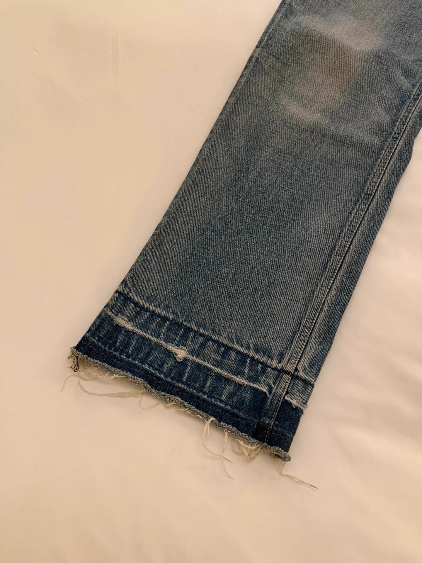 Celine Celine 22FW Wesley Tassel Hem Straight Denim Jeans Size 29 Size 29" - 2 Thumbnail
