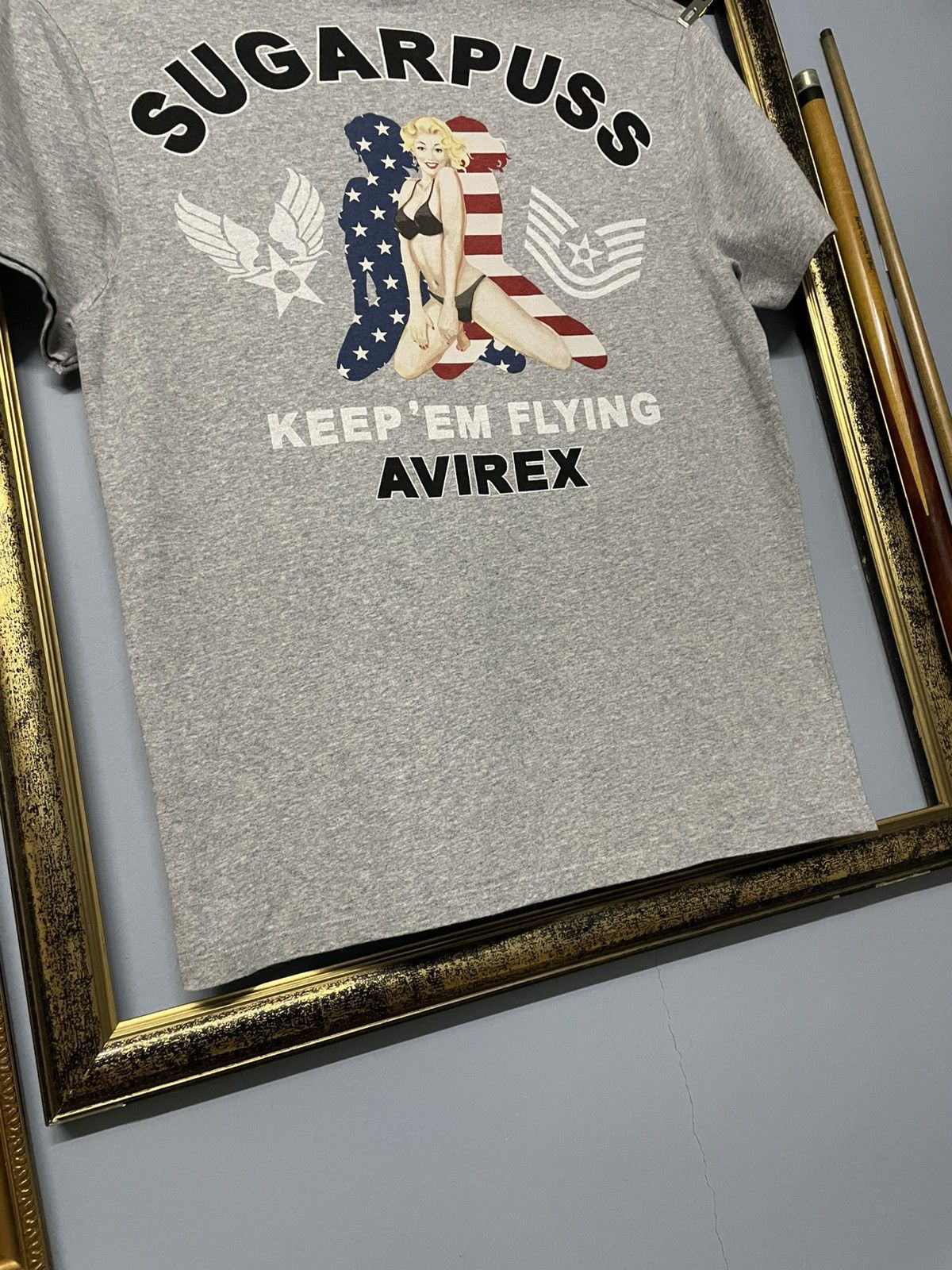 Avirex × Japanese Brand × Vintage Vintage Designer Avirex Sugarpuss Girl Keep Em Flying Tee Size US S / EU 44-46 / 1 - 4 Thumbnail