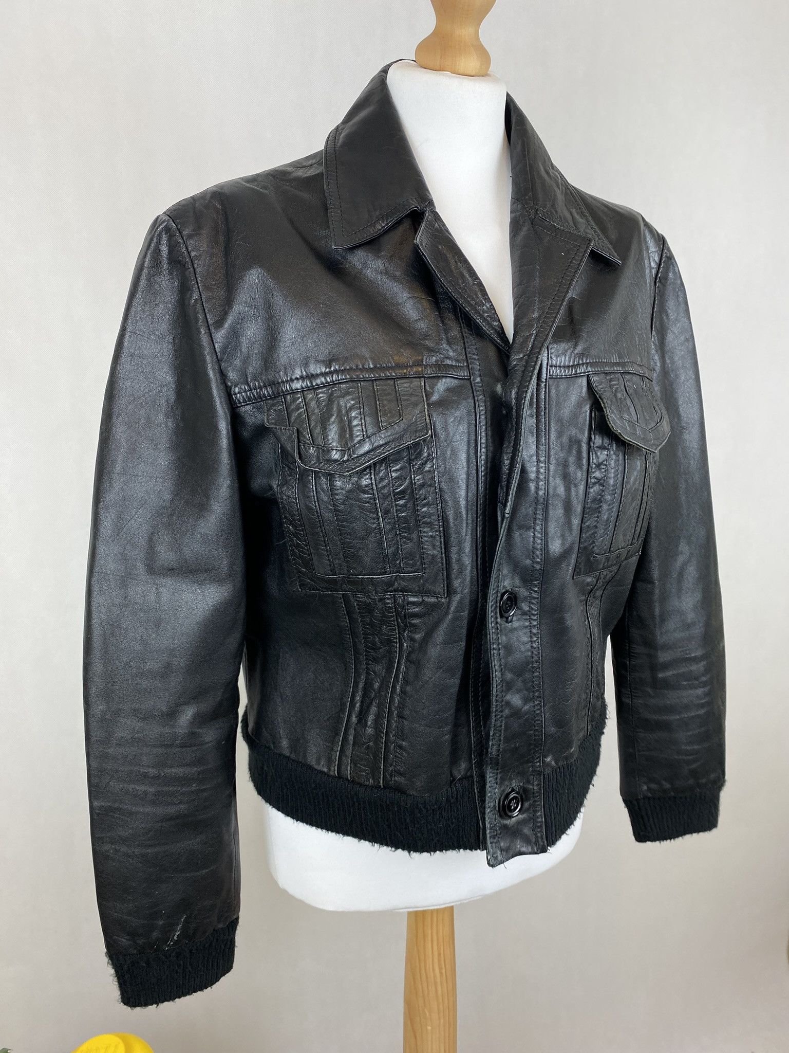 Genuine Leather × Vintage real leather jacket vintage vera pelle Size L / US 10 / IT 46 - 7 Thumbnail