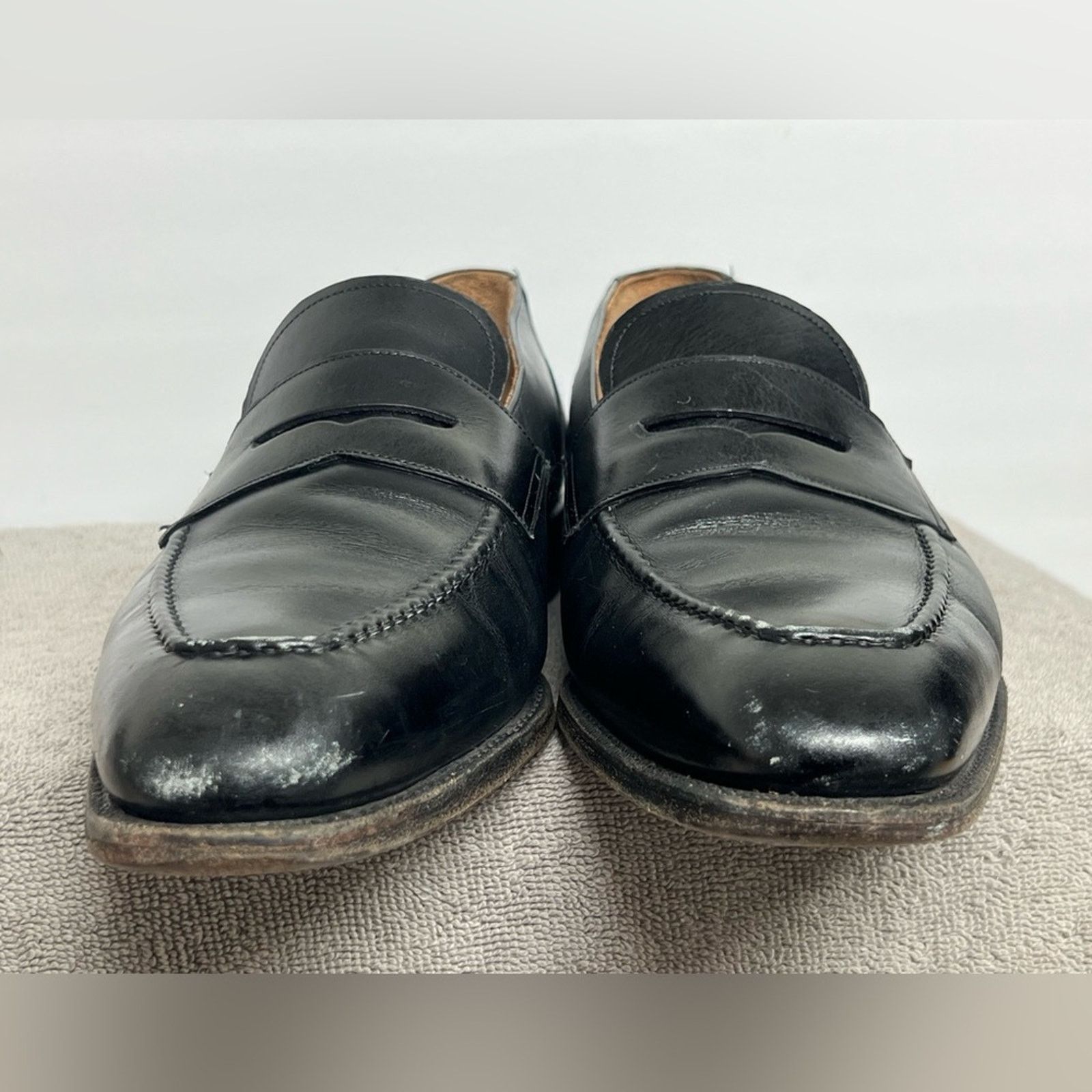 Meermin MEERMIN MENS Black Antique Calf Men’s Loafers 10 Goodyear Size US 10 / EU 43 - 6 Thumbnail