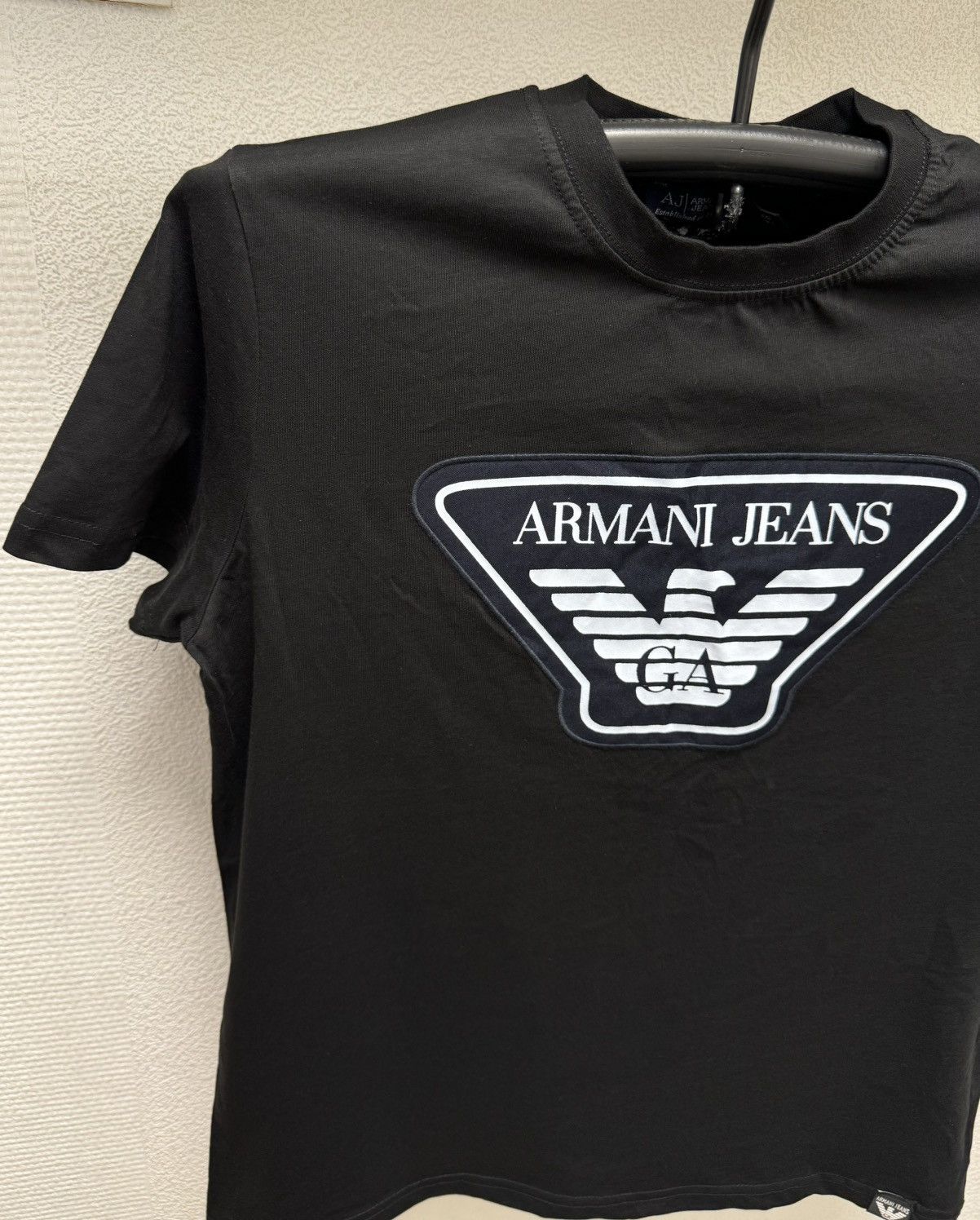 Armani Armani Jeans big logo t-shirt L sz Size US L / EU 52-54 / 3 - 3 Thumbnail